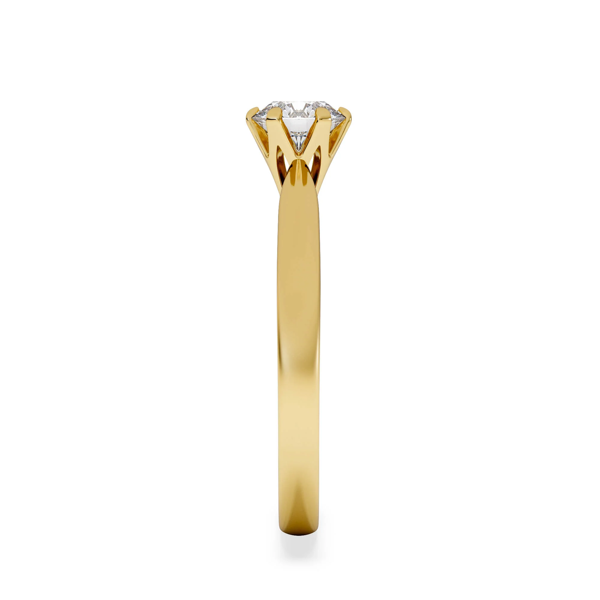 Certified 0.70CT Chloe High 18K Gold Engagement Ring G/VS - Image 5
