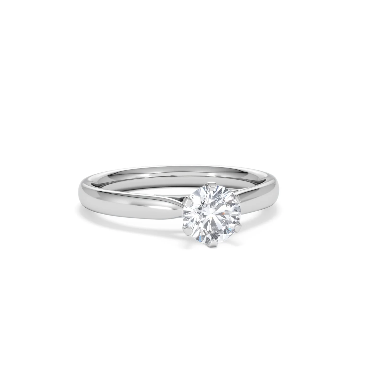 Certified 0.70CT Chloe High 18K White Gold Engagement Ring G/VS - Image 11
