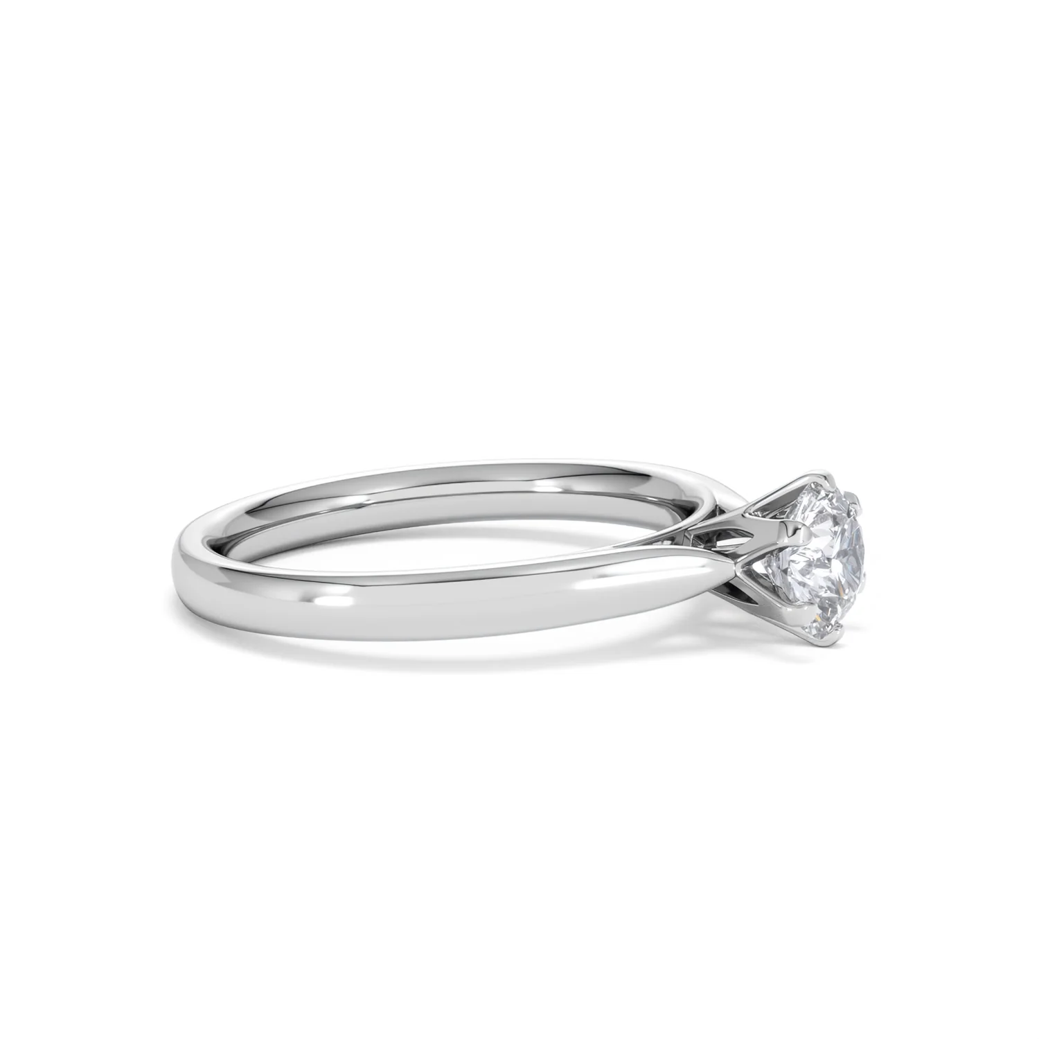 Certified 0.70CT Chloe High 18K White Gold Engagement Ring G/VS - Image 22