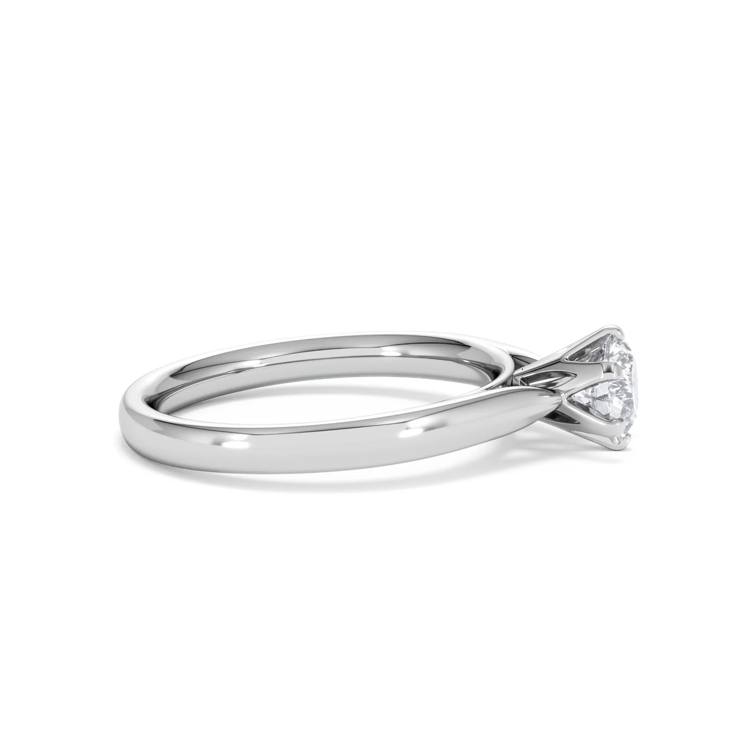 Certified 0.70CT Chloe High 18K White Gold Engagement Ring G/VS - Image 26