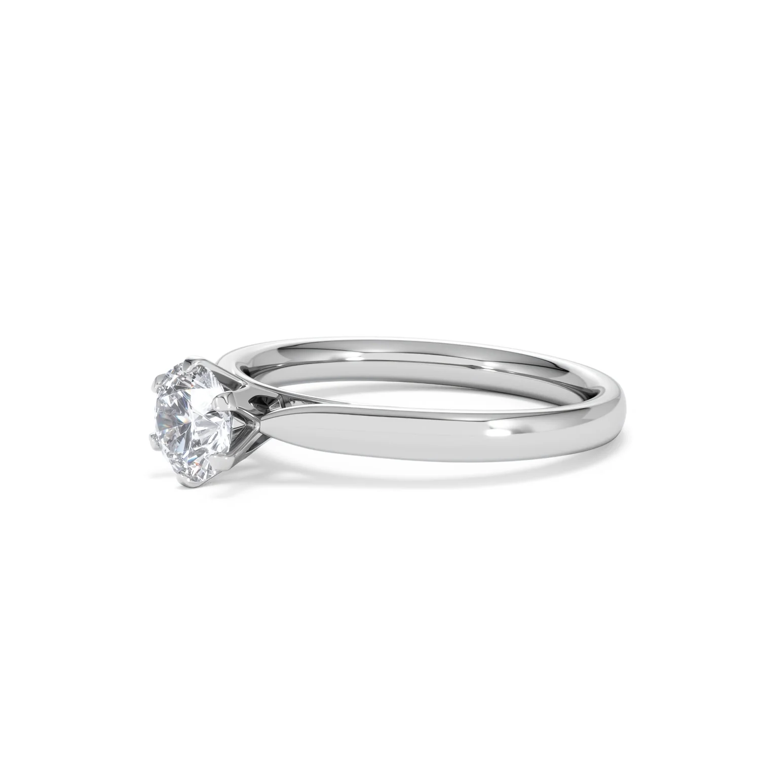 Certified 0.70CT Chloe High 18K White Gold Engagement Ring G/VS - Image 77