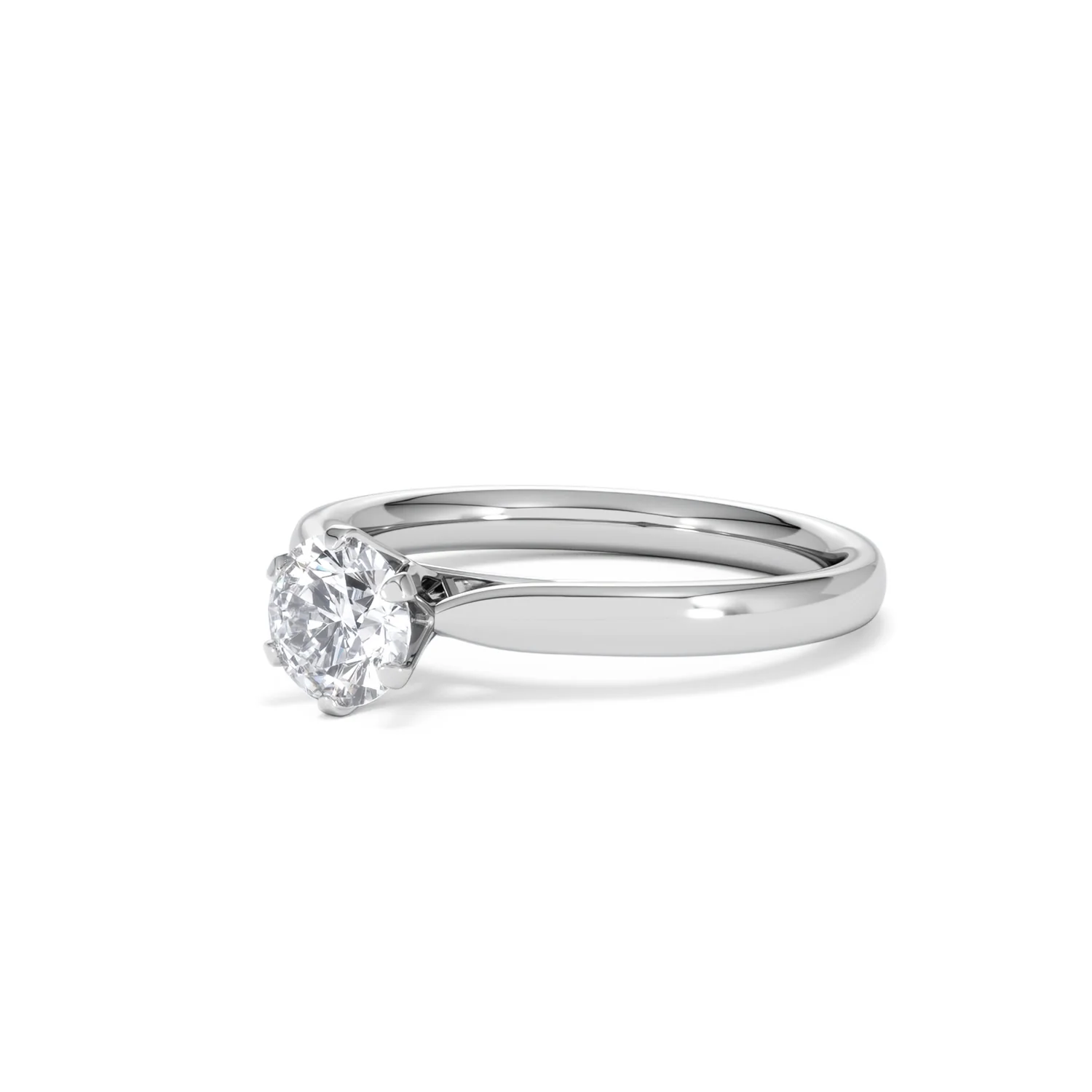 Certified 0.70CT Chloe High 18K White Gold Engagement Ring G/VS - Image 80