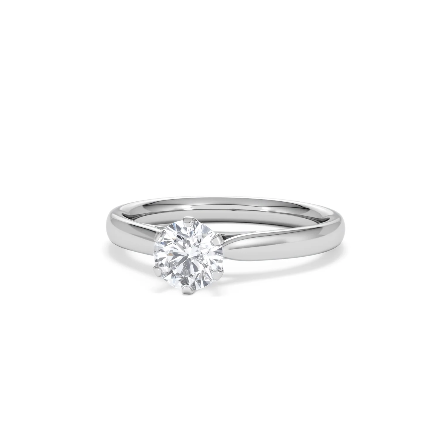 Certified 0.70CT Chloe High 18K White Gold Engagement Ring G/VS - Image 85