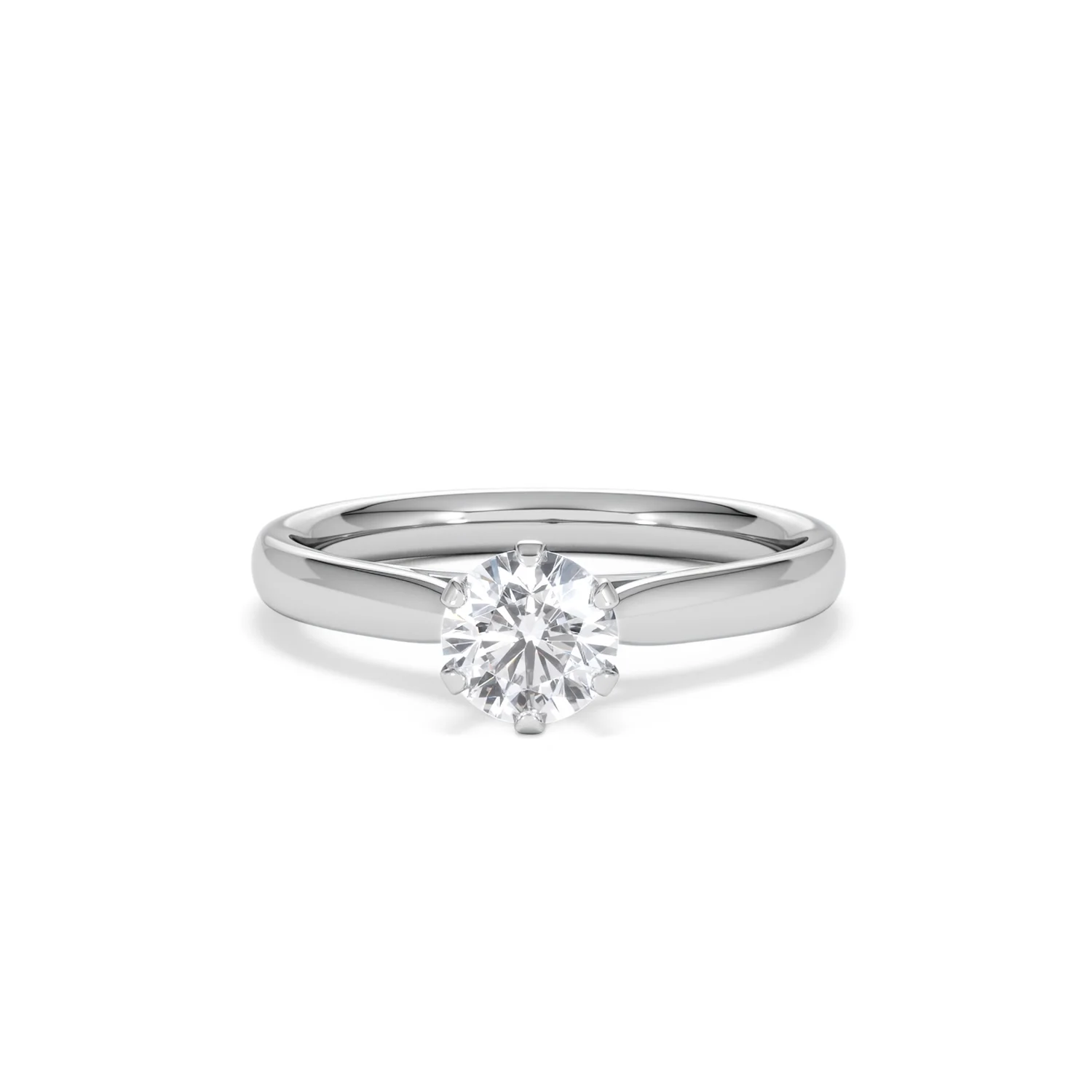 Certified 0.70CT Chloe High 18K White Gold Engagement Ring G/VS - Image 87