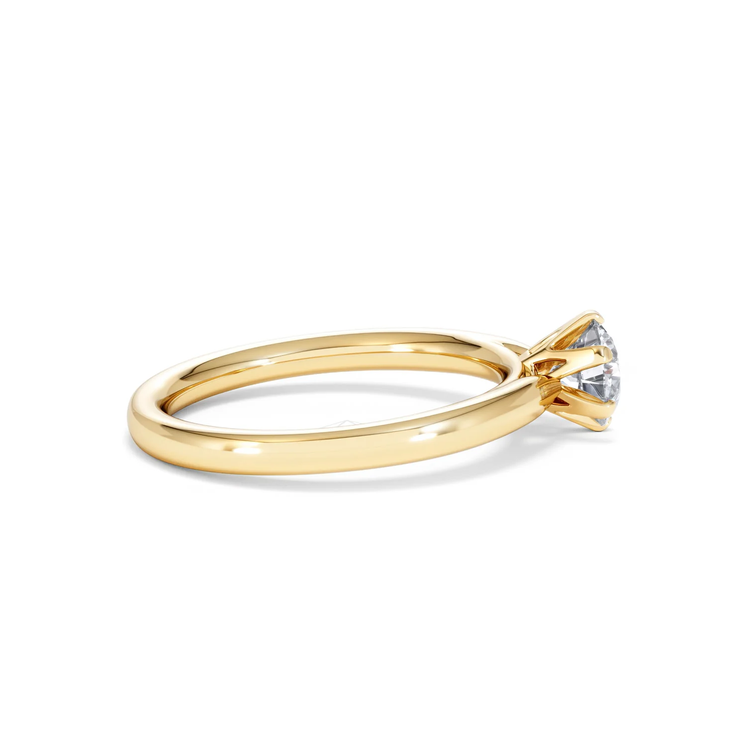 Certified 0.70CT Chloe Low 18K Gold Engagement Ring G/VS - Image 29