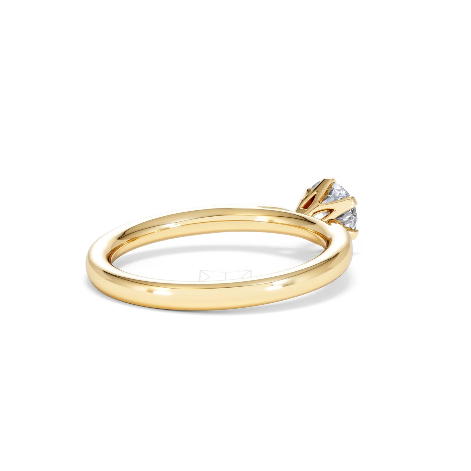 Certified 0.70CT Chloe Low 18K Gold Engagement Ring G/VS - Image 38