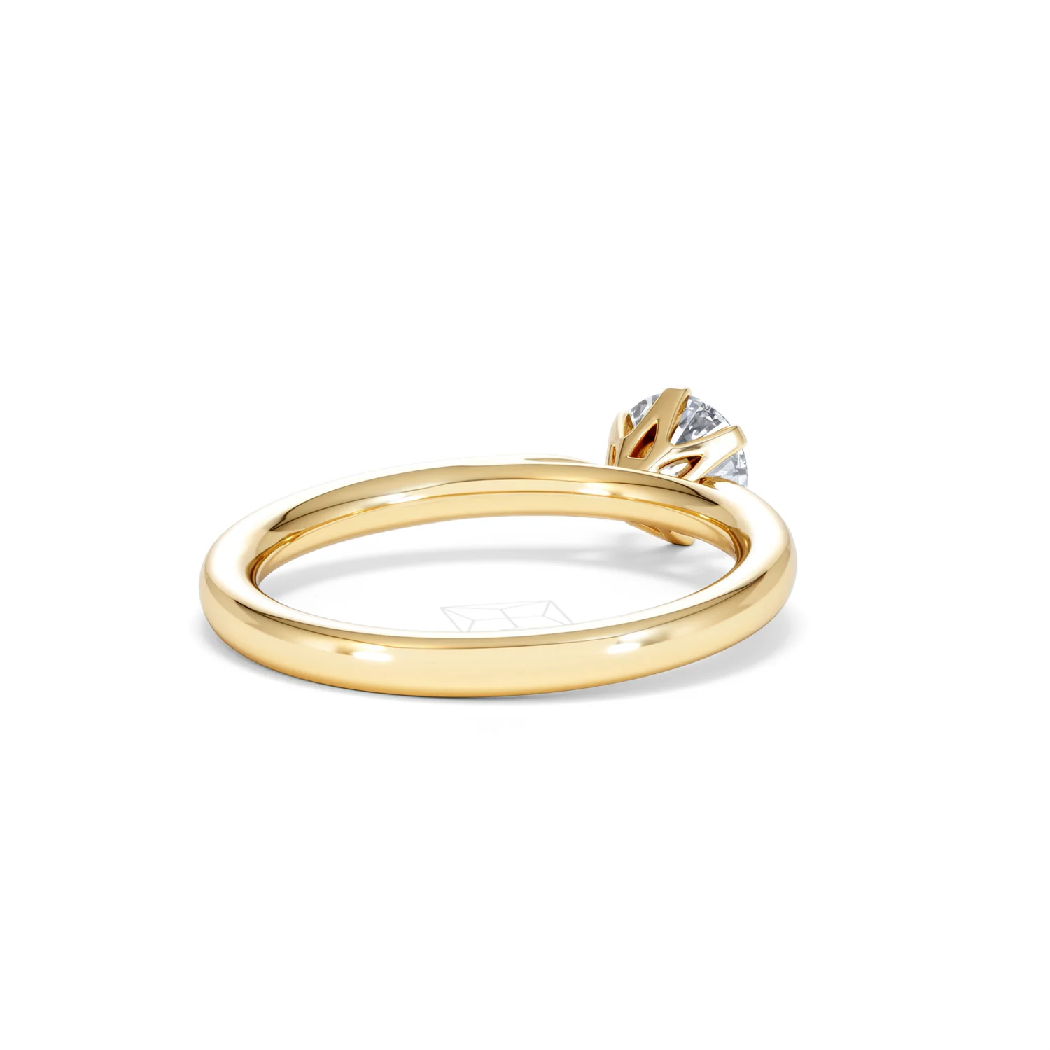 Certified 0.70CT Chloe Low 18K Gold Engagement Ring G/VS - Image 41
