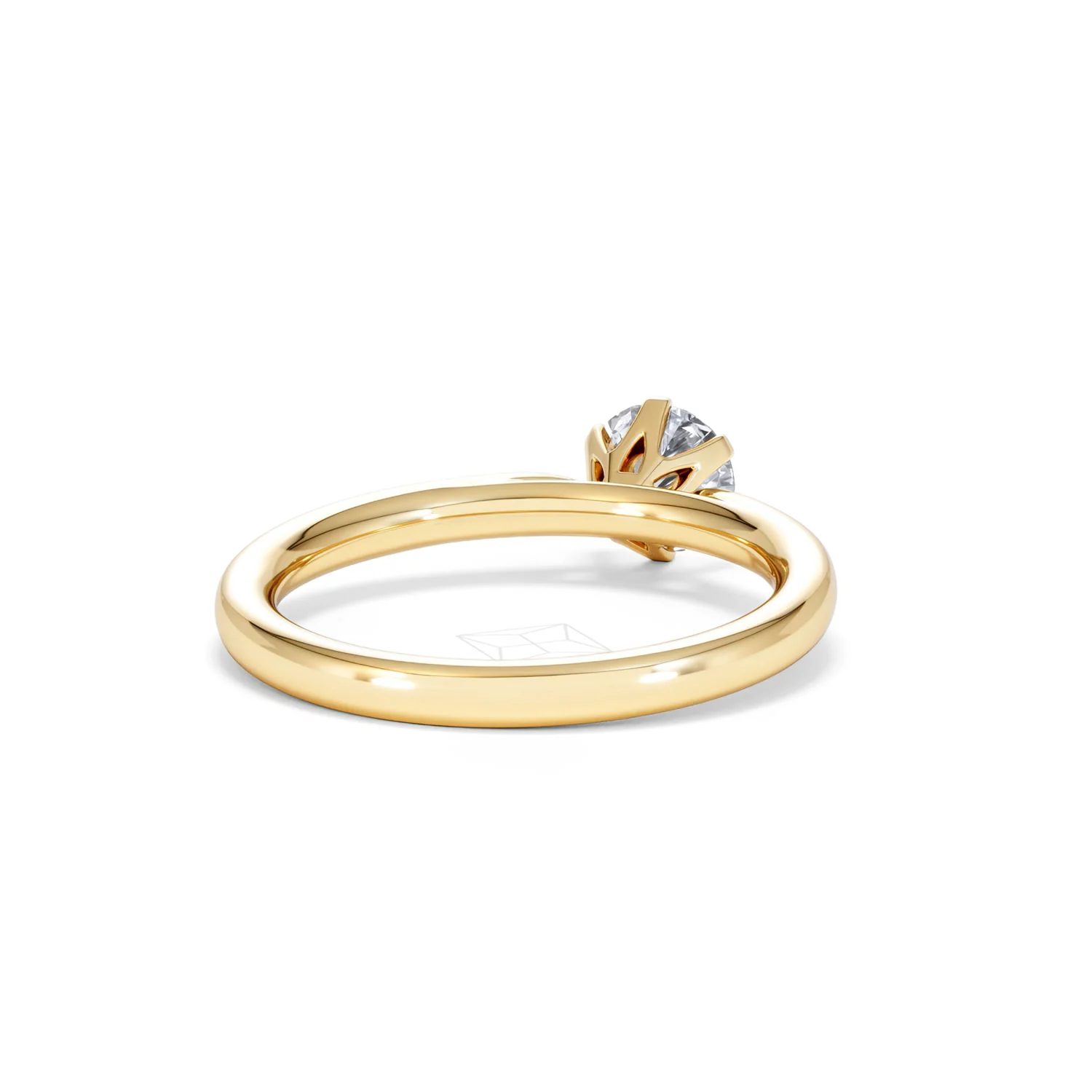Certified 0.70CT Chloe Low 18K Gold Engagement Ring G/VS - Image 43