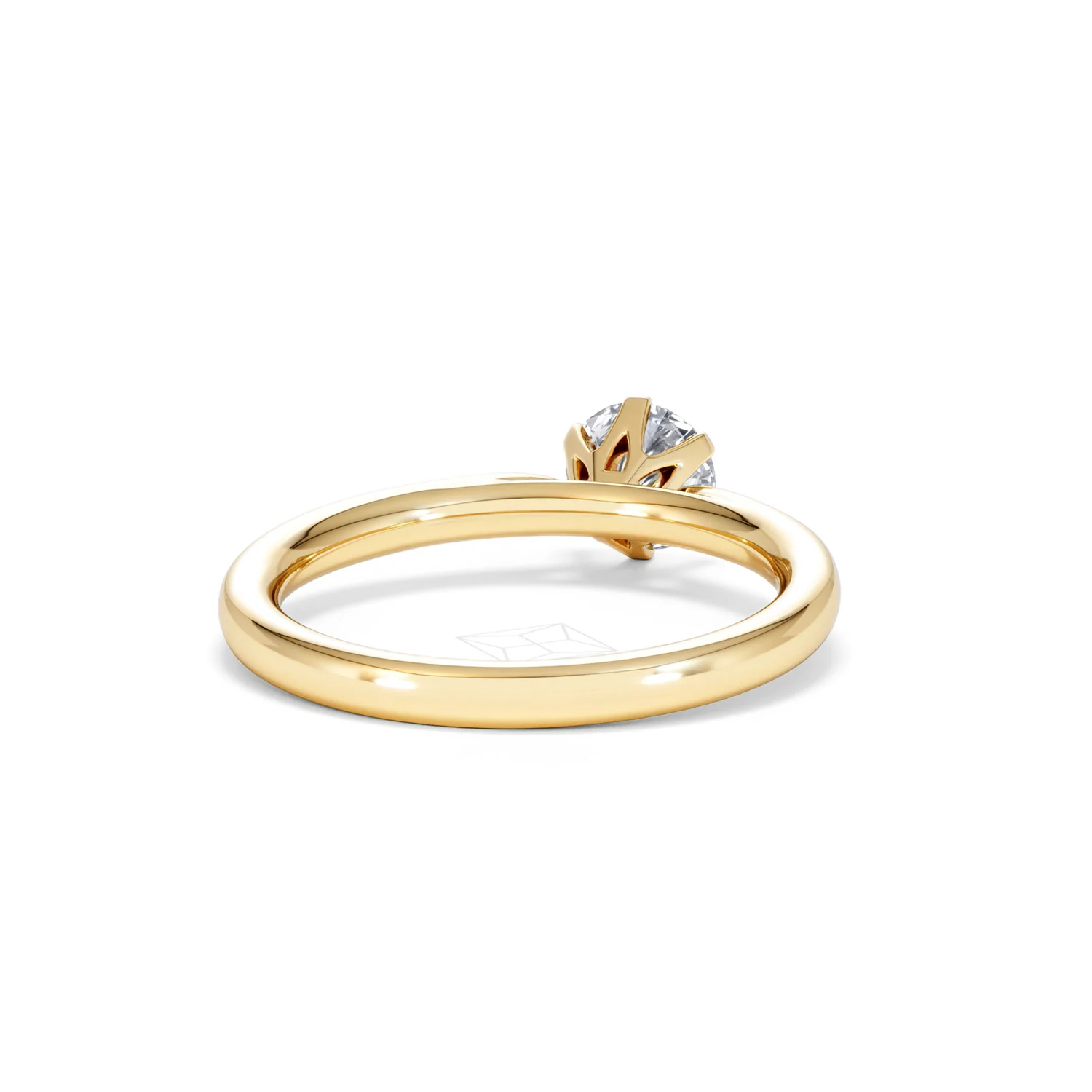 Certified 0.70CT Chloe Low 18K Gold Engagement Ring G/VS - Image 44