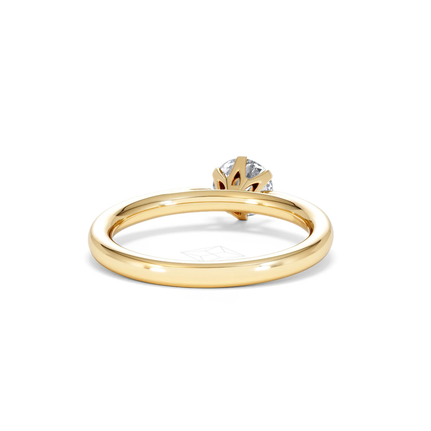 Certified 0.70CT Chloe Low 18K Gold Engagement Ring G/VS - Image 45