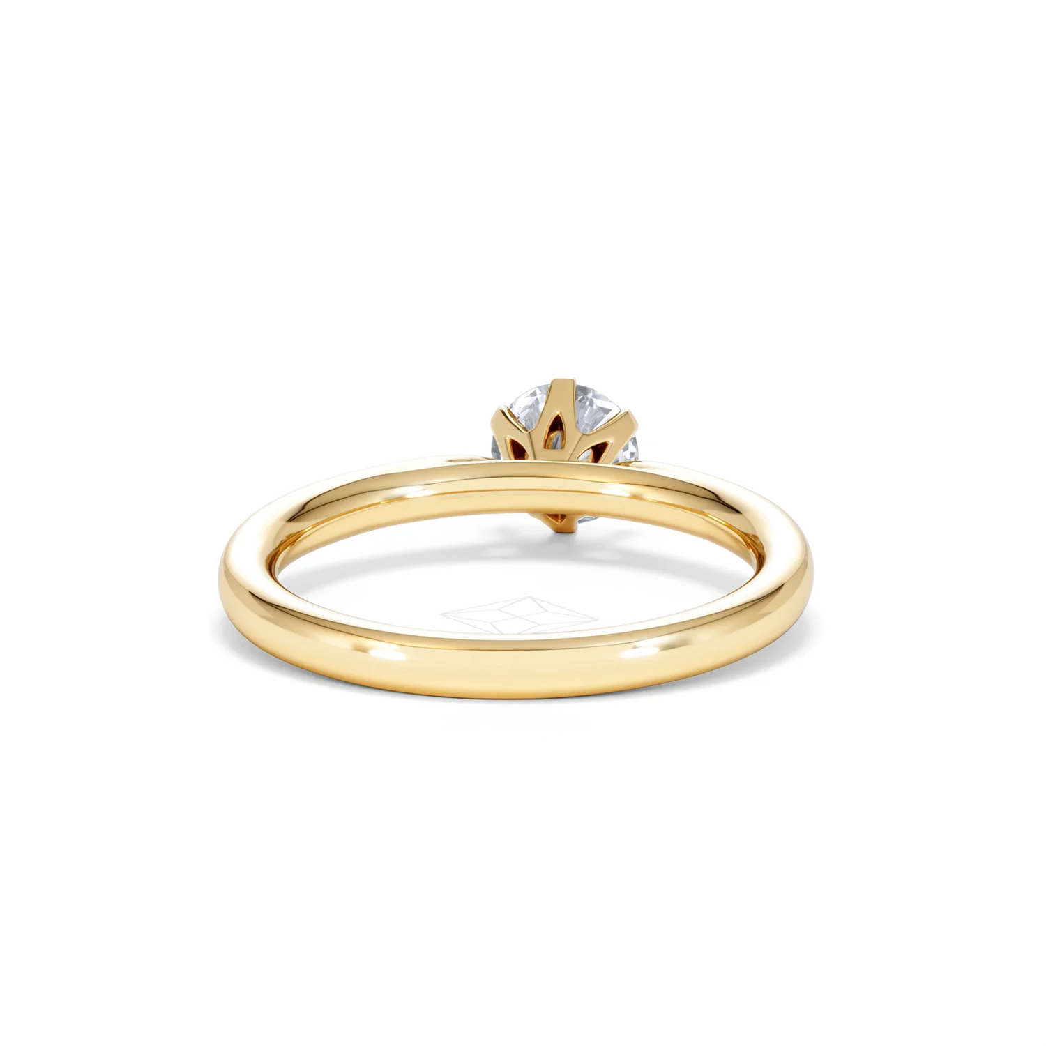 Certified 0.70CT Chloe Low 18K Gold Engagement Ring G/VS - Image 46