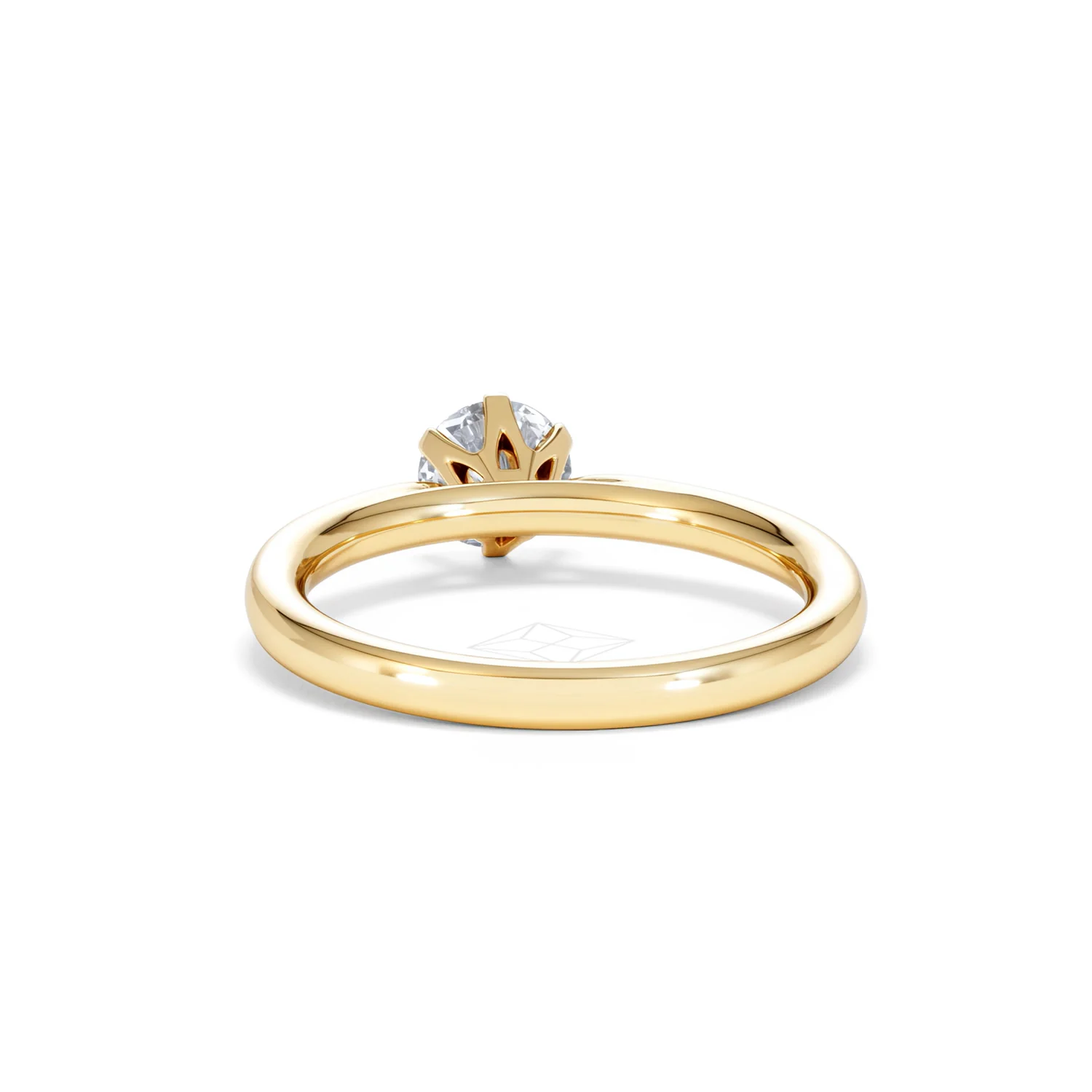 Certified 0.70CT Chloe Low 18K Gold Engagement Ring G/VS - Image 50