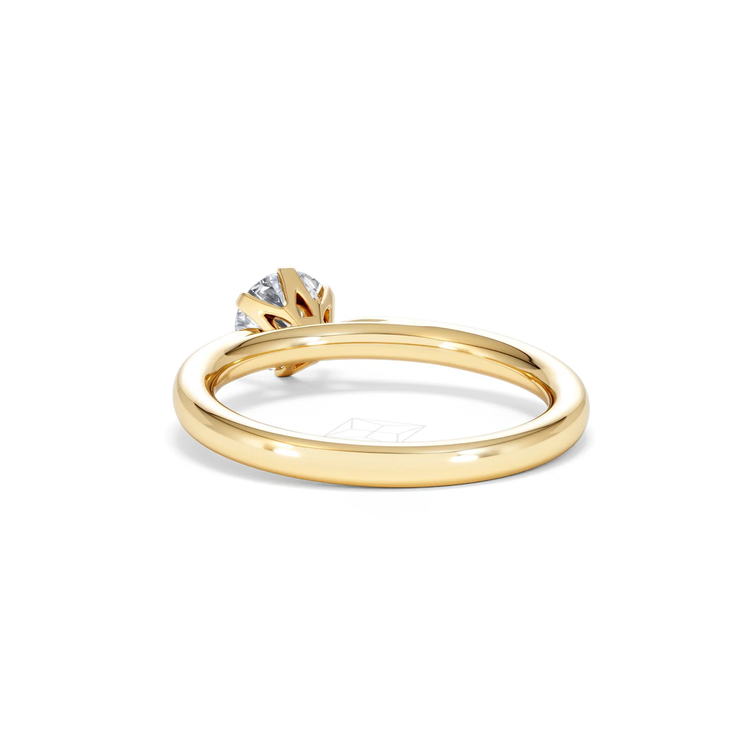 Certified 0.70CT Chloe Low 18K Gold Engagement Ring G/VS - Image 53