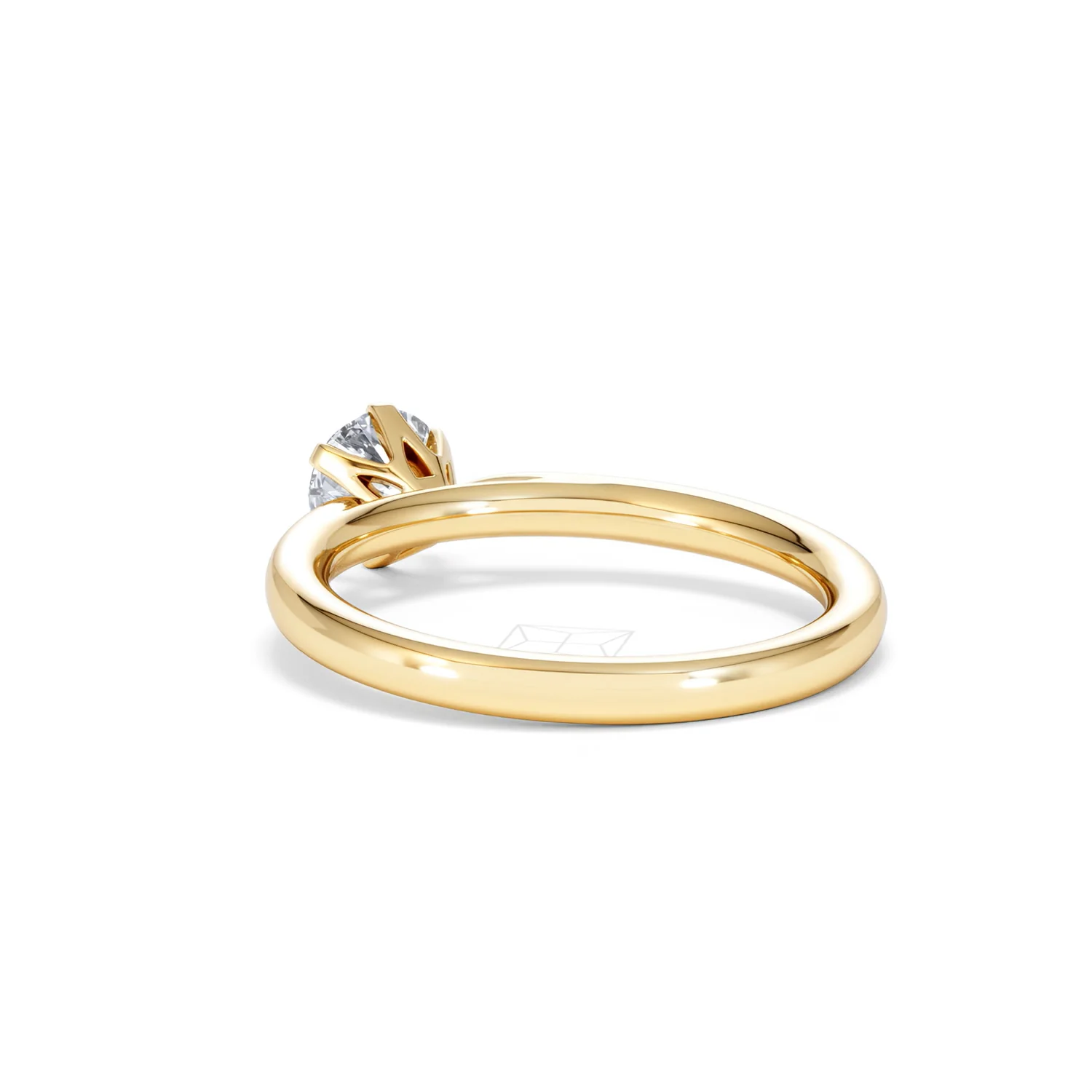 Certified 0.70CT Chloe Low 18K Gold Engagement Ring G/VS - Image 55