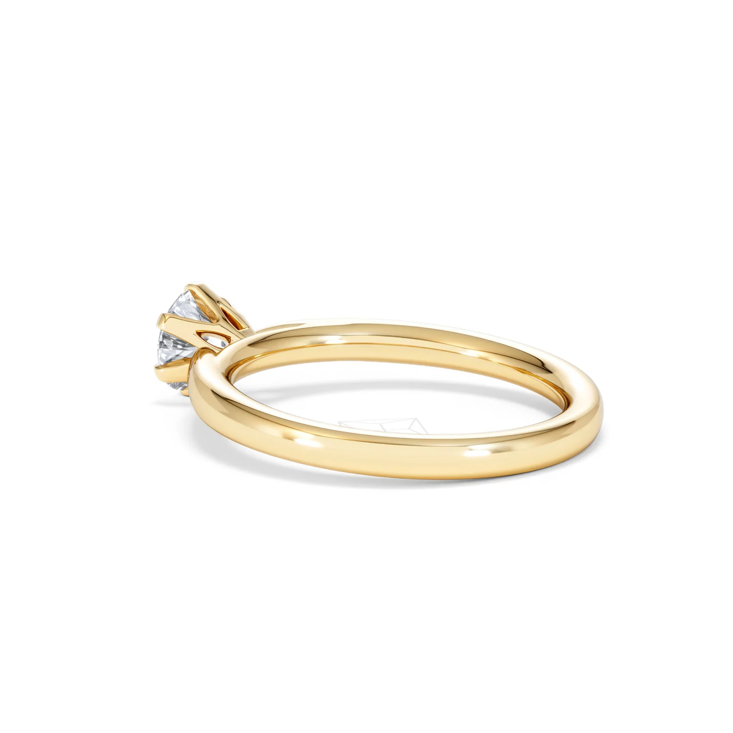 Certified 0.70CT Chloe Low 18K Gold Engagement Ring G/VS - Image 60