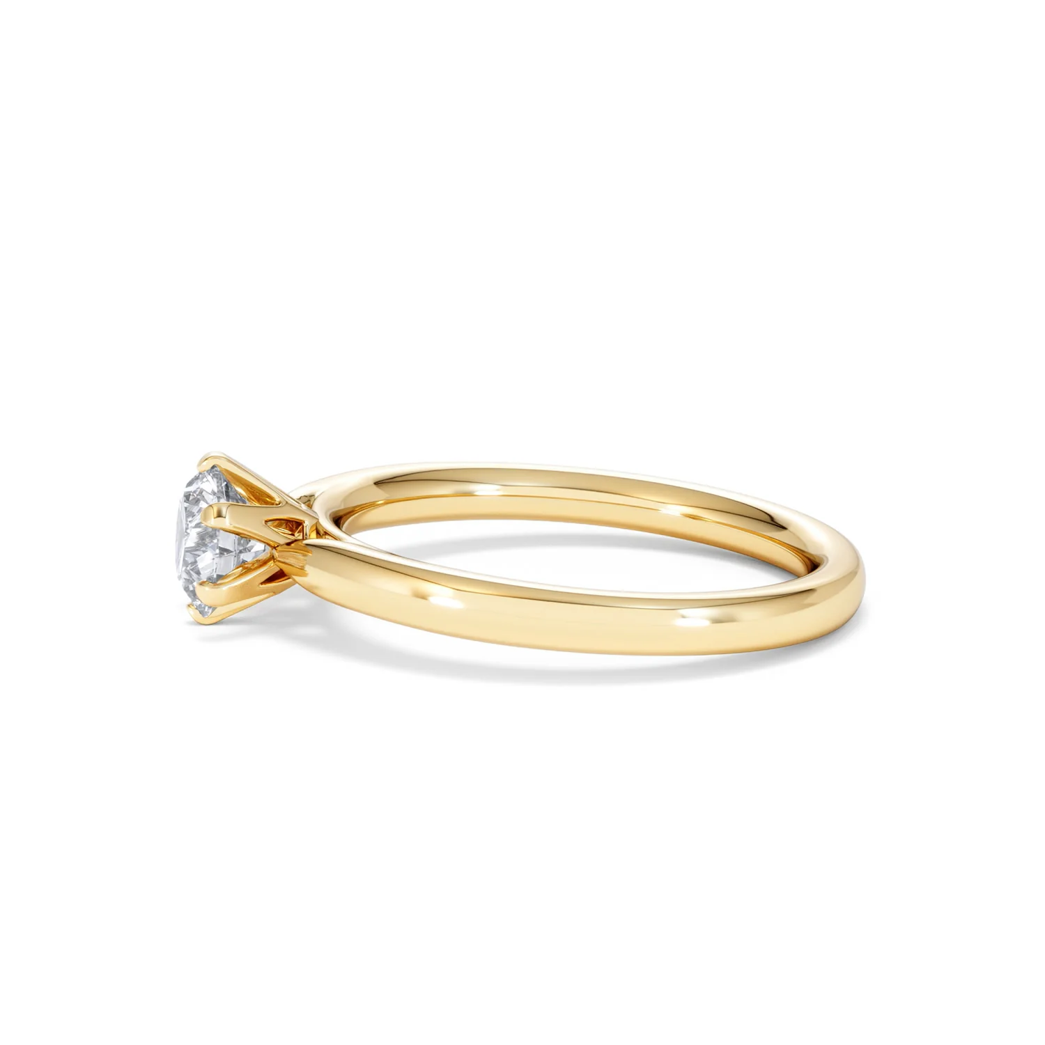 Certified 0.70CT Chloe Low 18K Gold Engagement Ring G/VS - Image 70