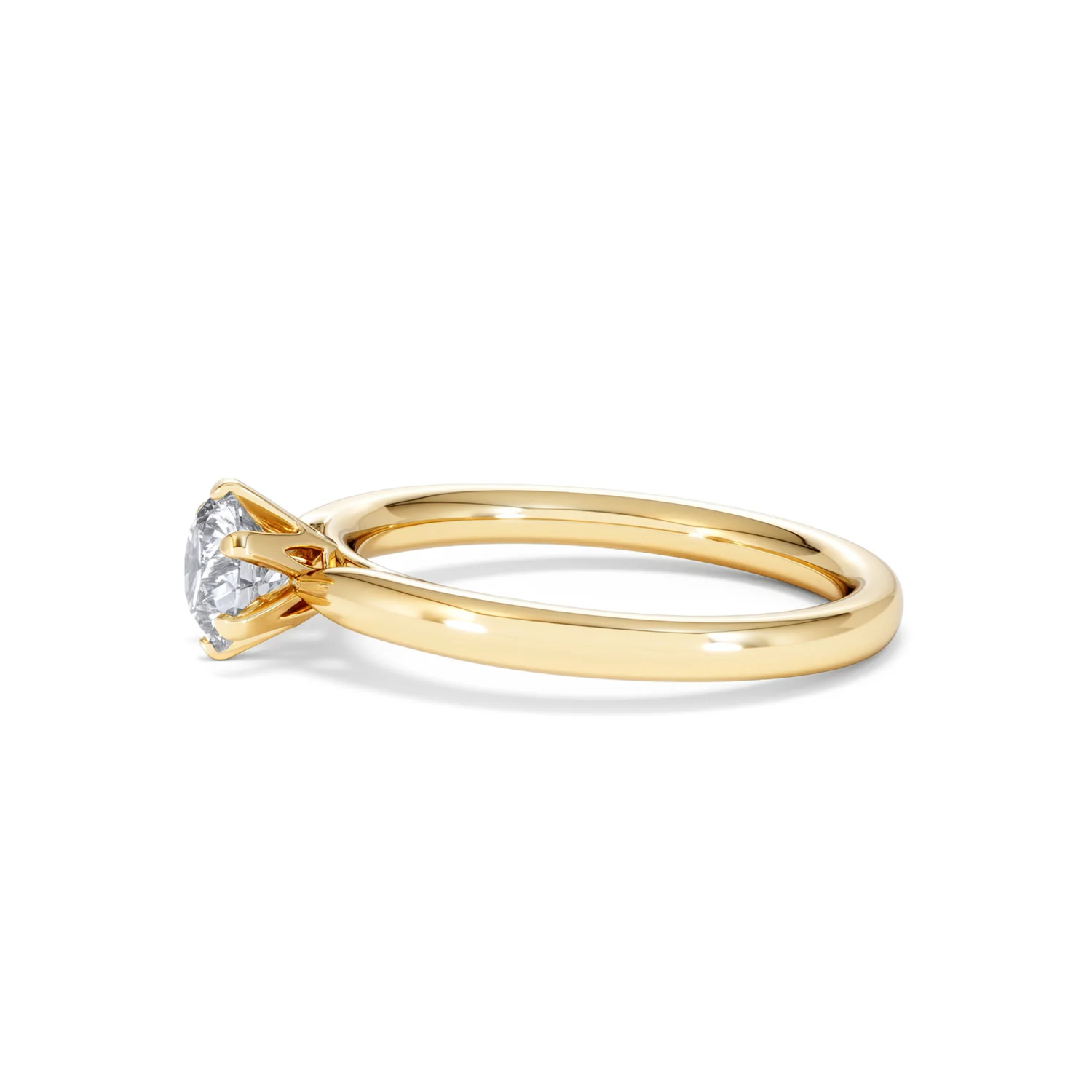 Certified 0.70CT Chloe Low 18K Gold Engagement Ring G/VS - Image 71
