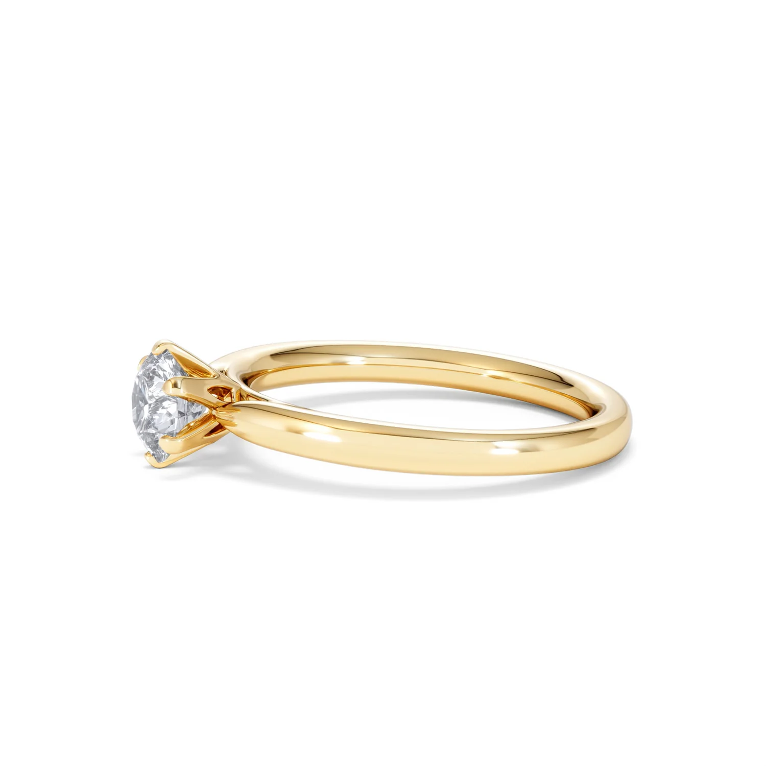 Certified 0.70CT Chloe Low 18K Gold Engagement Ring G/VS - Image 72