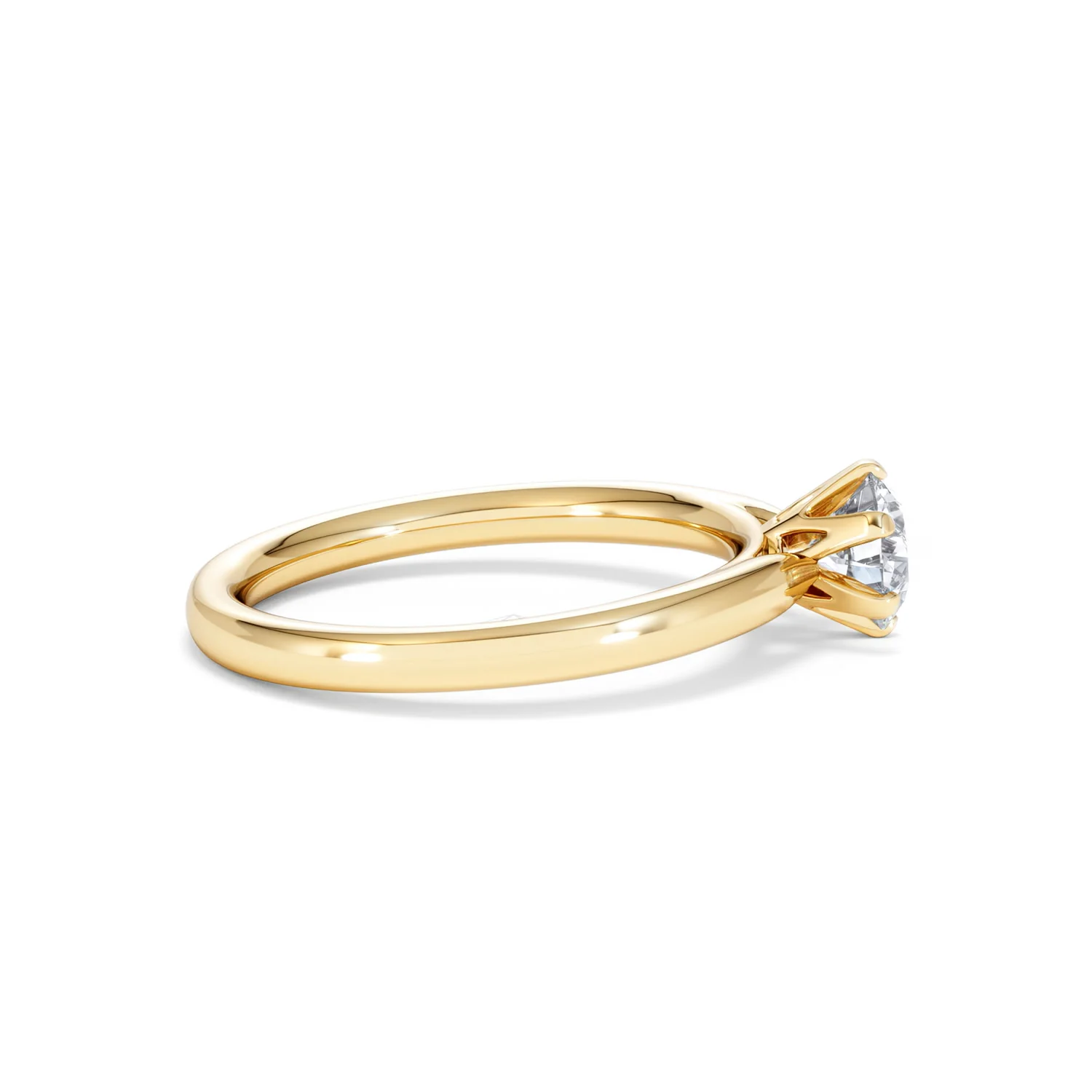 Certified 0.70CT Chloe Low 18K Gold Engagement Ring G/SI2 - Image 28