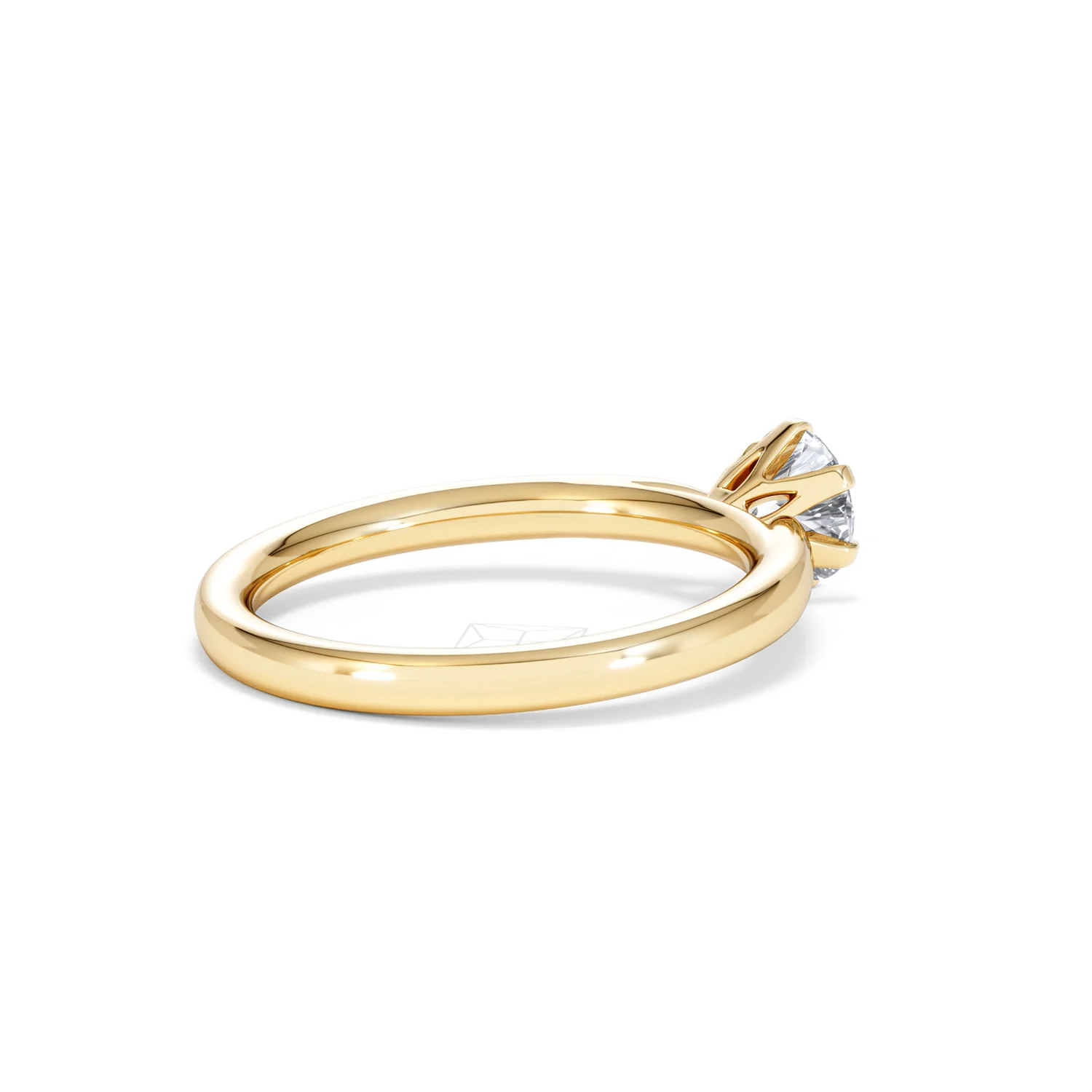 Certified 0.70CT Chloe Low 18K Gold Engagement Ring G/SI2 - Image 36