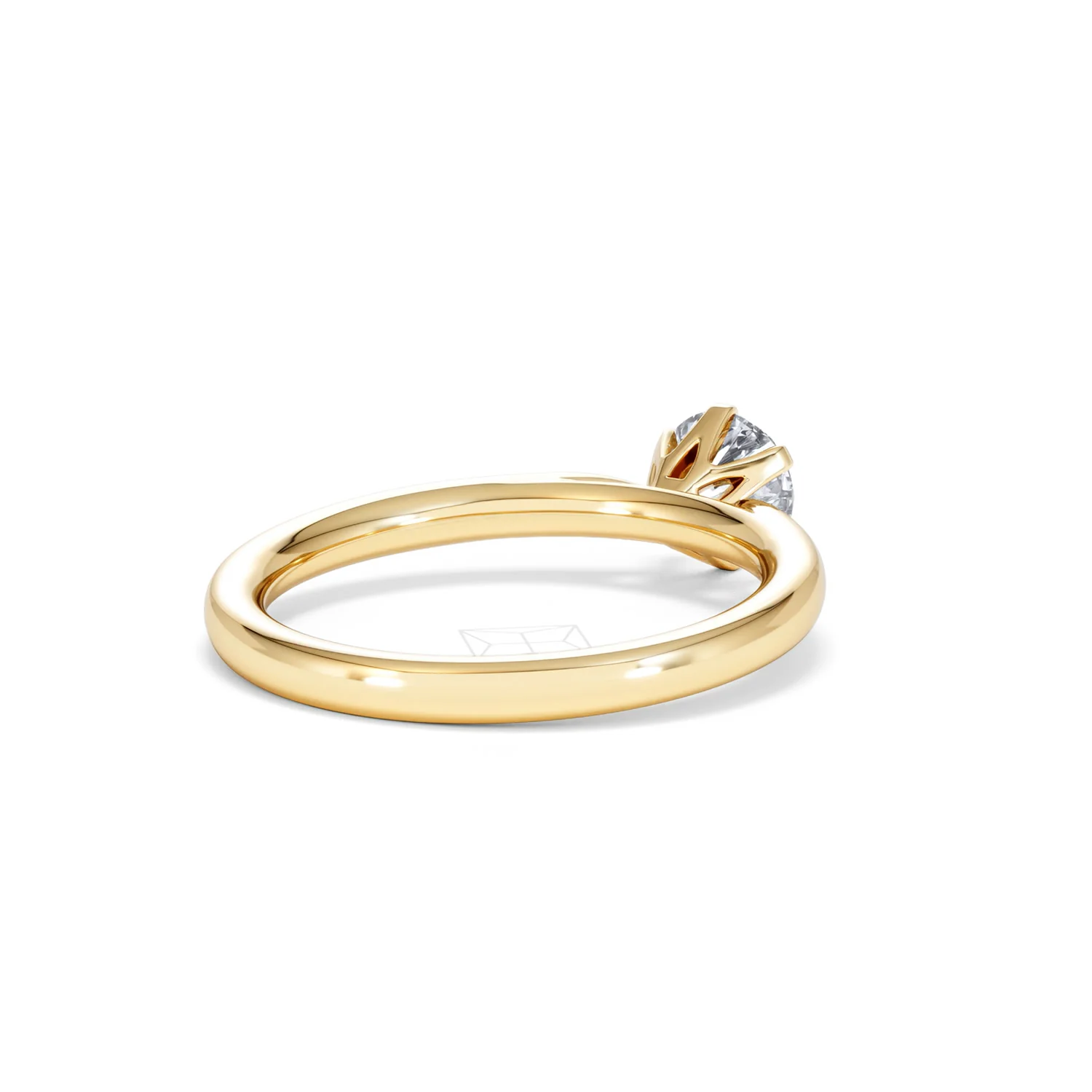 Certified 0.70CT Chloe Low 18K Gold Engagement Ring G/SI2 - Image 40