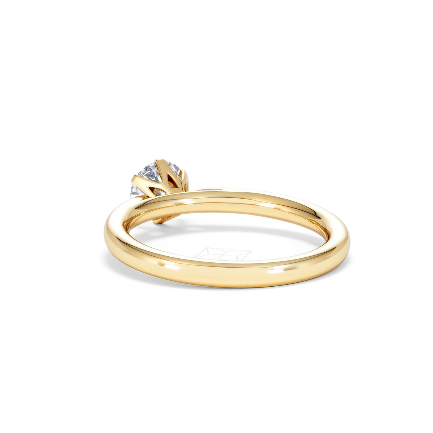 Certified 0.70CT Chloe Low 18K Gold Engagement Ring G/SI2 - Image 54