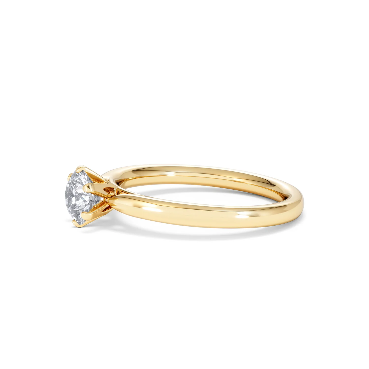 Certified 0.70CT Chloe Low 18K Gold Engagement Ring G/SI2 - Image 73