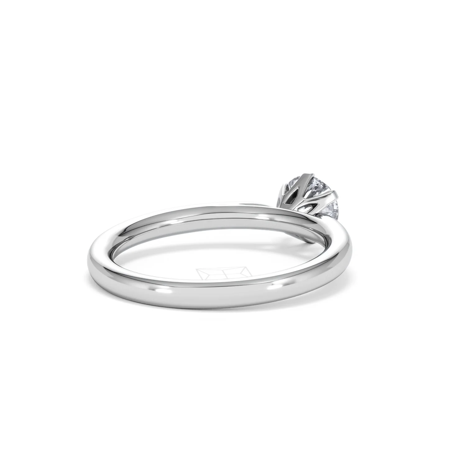 Certified 0.70CT Chloe Low 18K White Gold Engagement Ring G/SI2 - Image 40