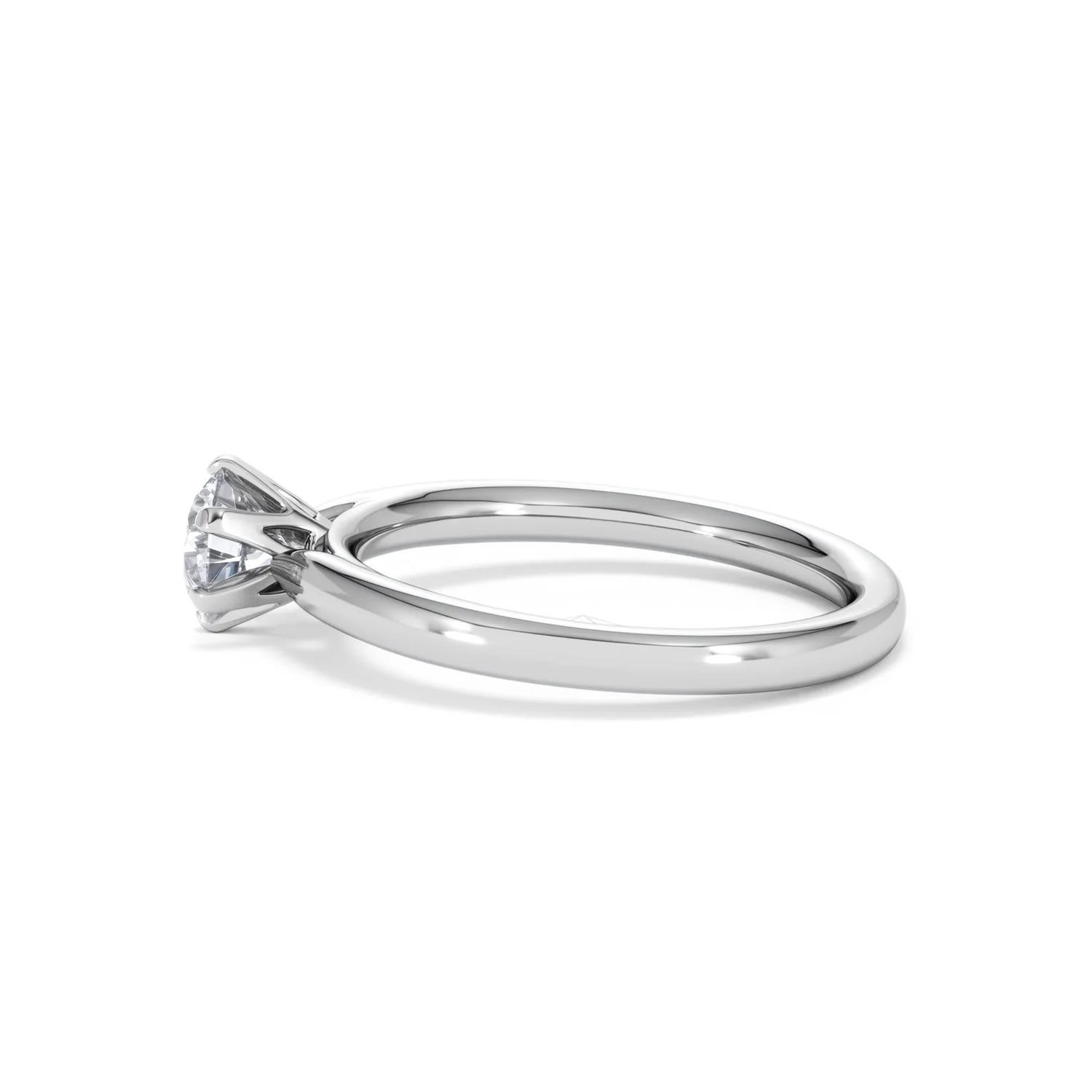 Certified 0.70CT Chloe Low 18K White Gold Engagement Ring G/SI2 - Image 67