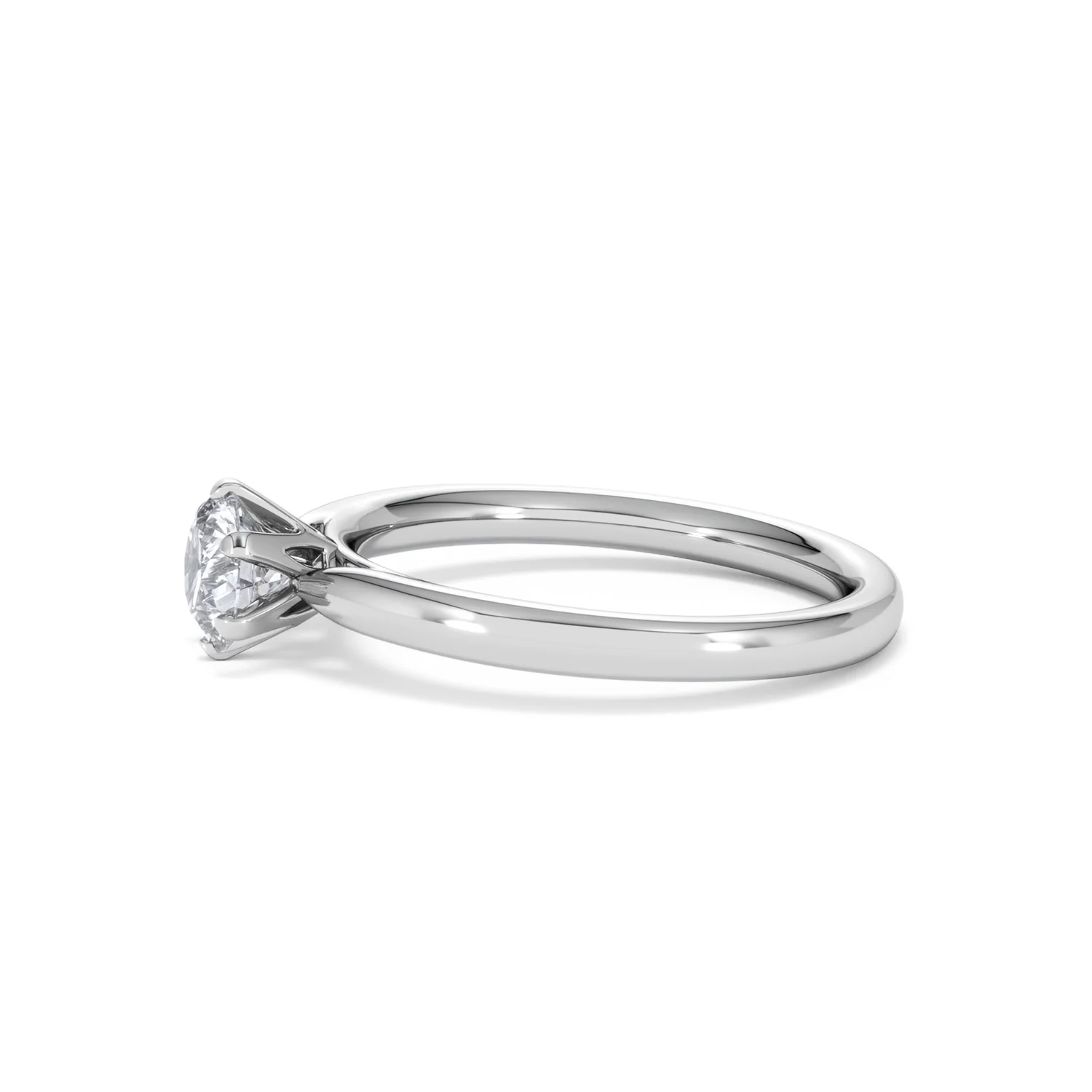 Certified 0.70CT Chloe Low 18K White Gold Engagement Ring G/SI2 - Image 71