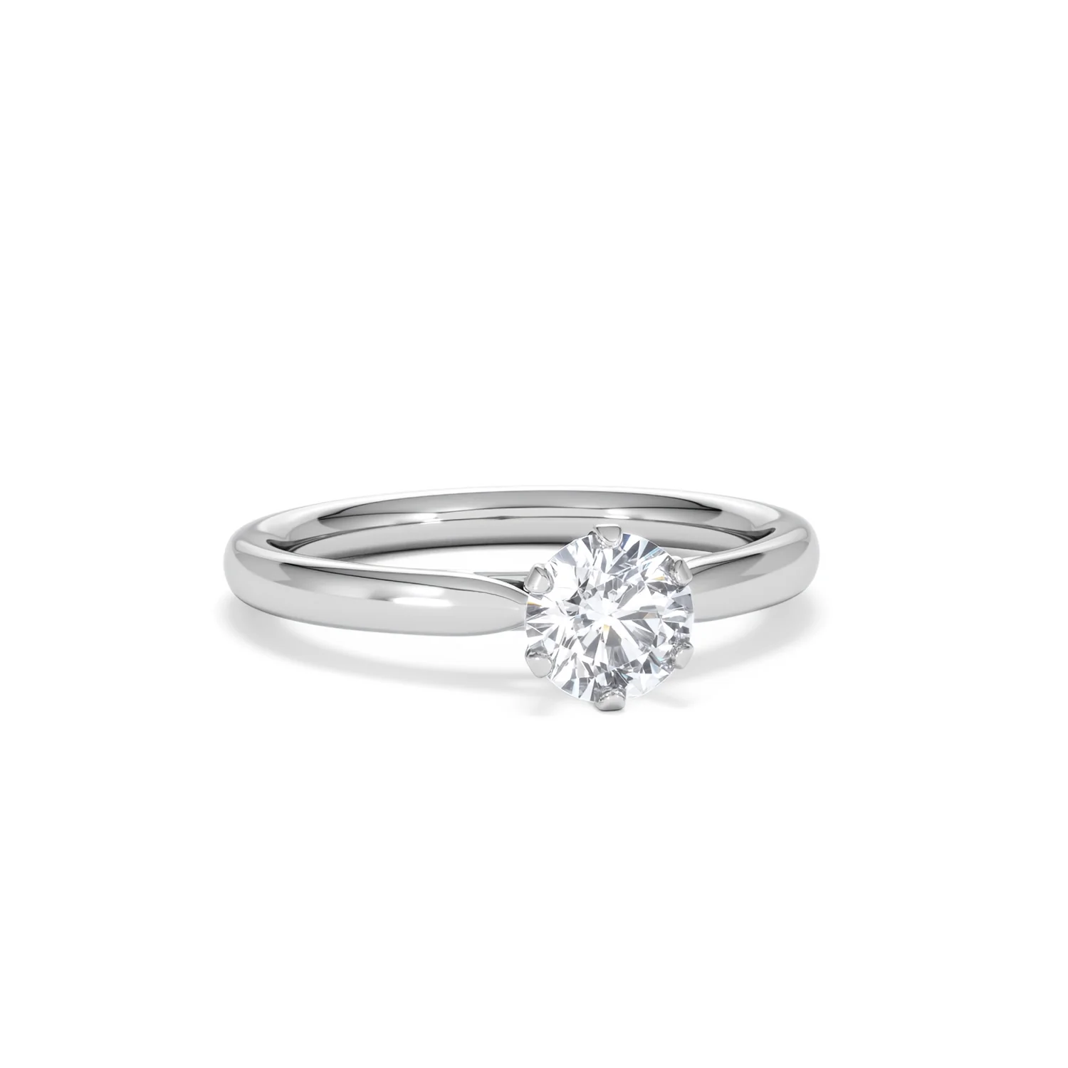 Certified 0.70CT Chloe Low Platinum Engagement Ring G/VS - Image 11