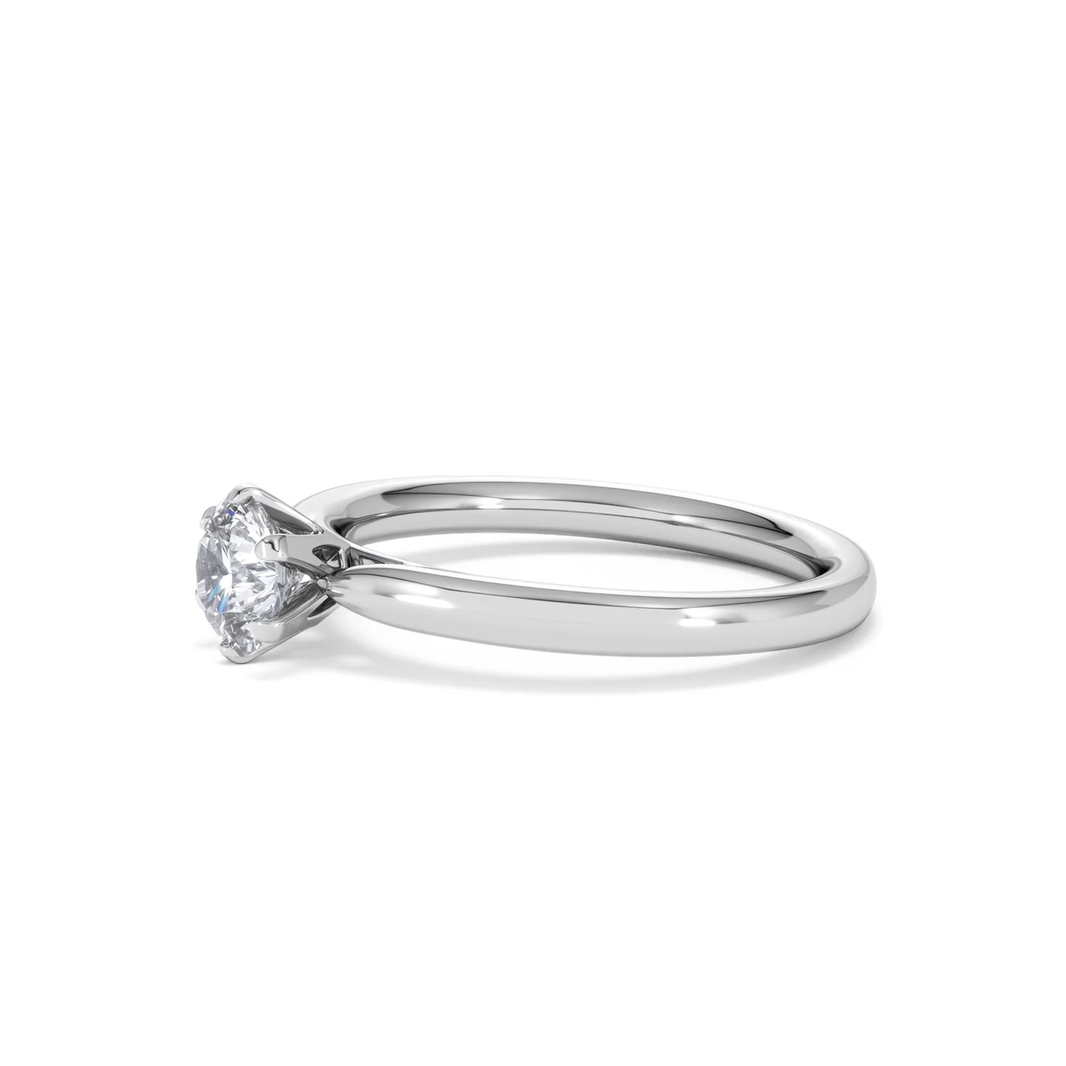 Certified 0.70CT Chloe Low Platinum Engagement Ring G/VS - Image 74