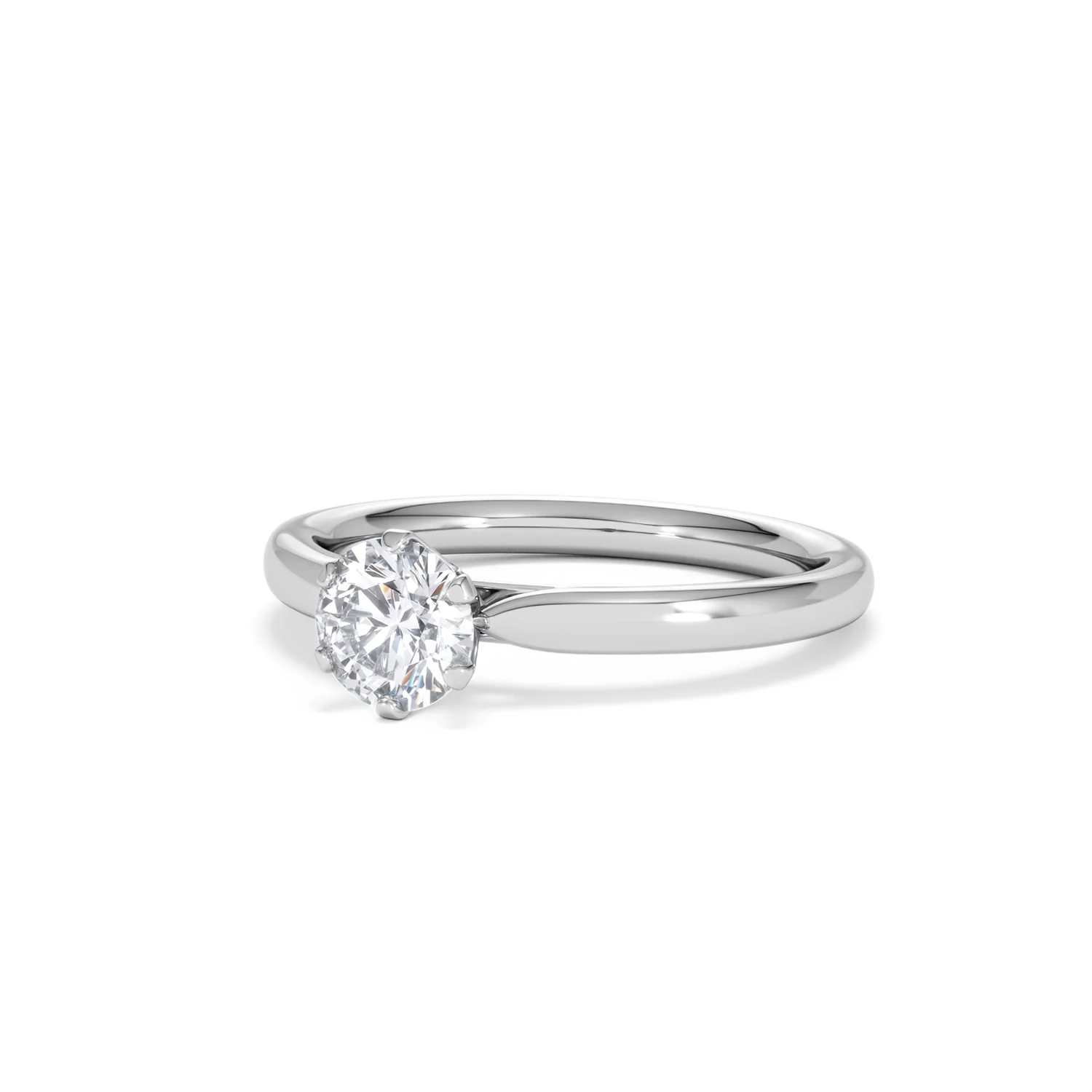 Certified 0.70CT Chloe Low Platinum Engagement Ring G/VS - Image 82