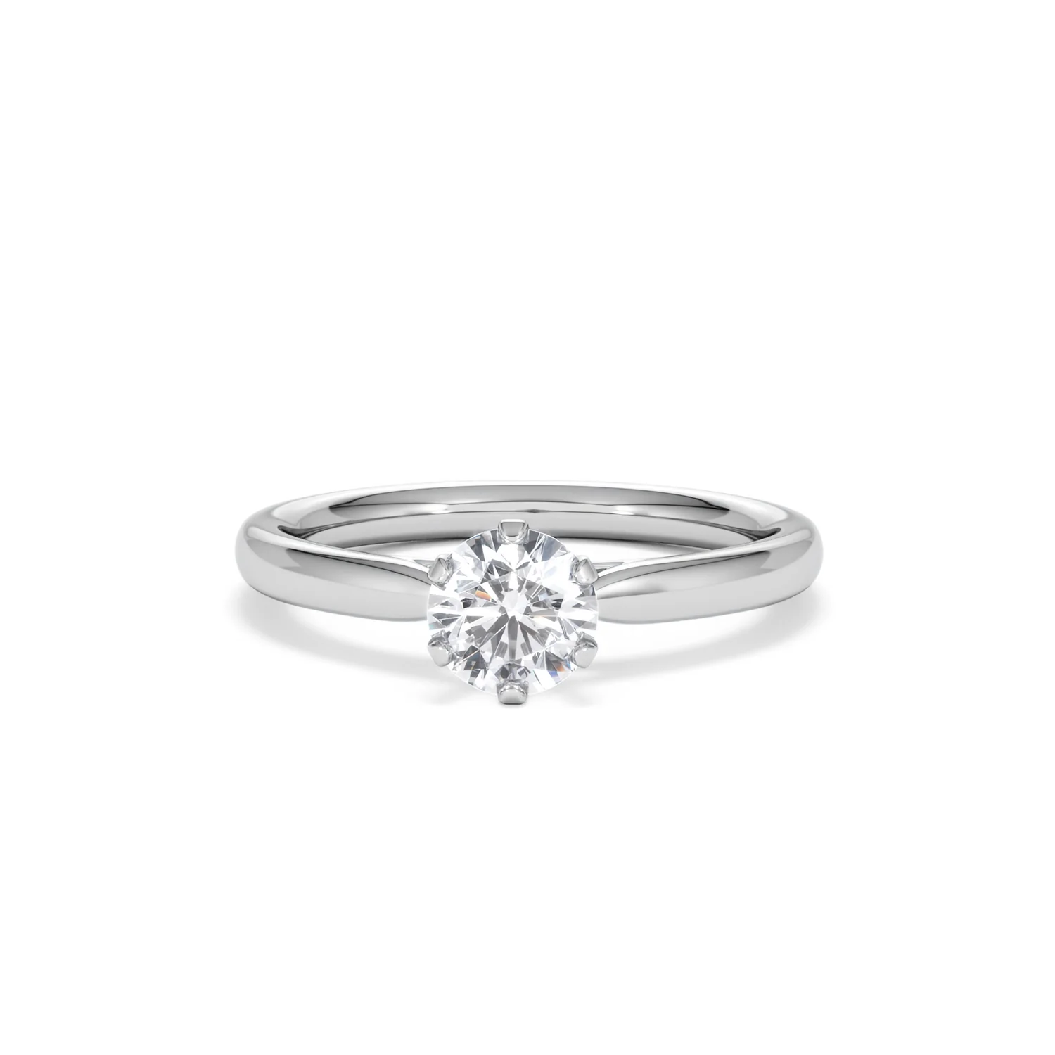 Certified 0.70CT Chloe Low Platinum Engagement Ring G/VS - Image 87