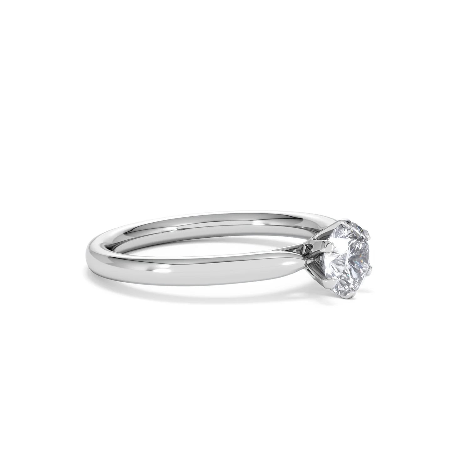 Certified 0.70CT Chloe Low Platinum Engagement Ring G/SI2 - Image 19