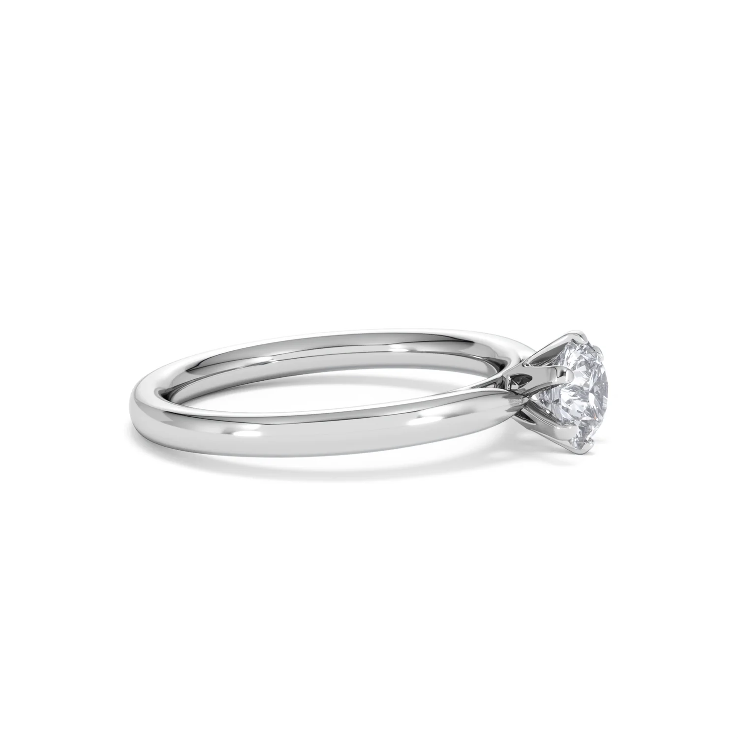 Certified 0.70CT Chloe Low Platinum Engagement Ring G/SI2 - Image 23