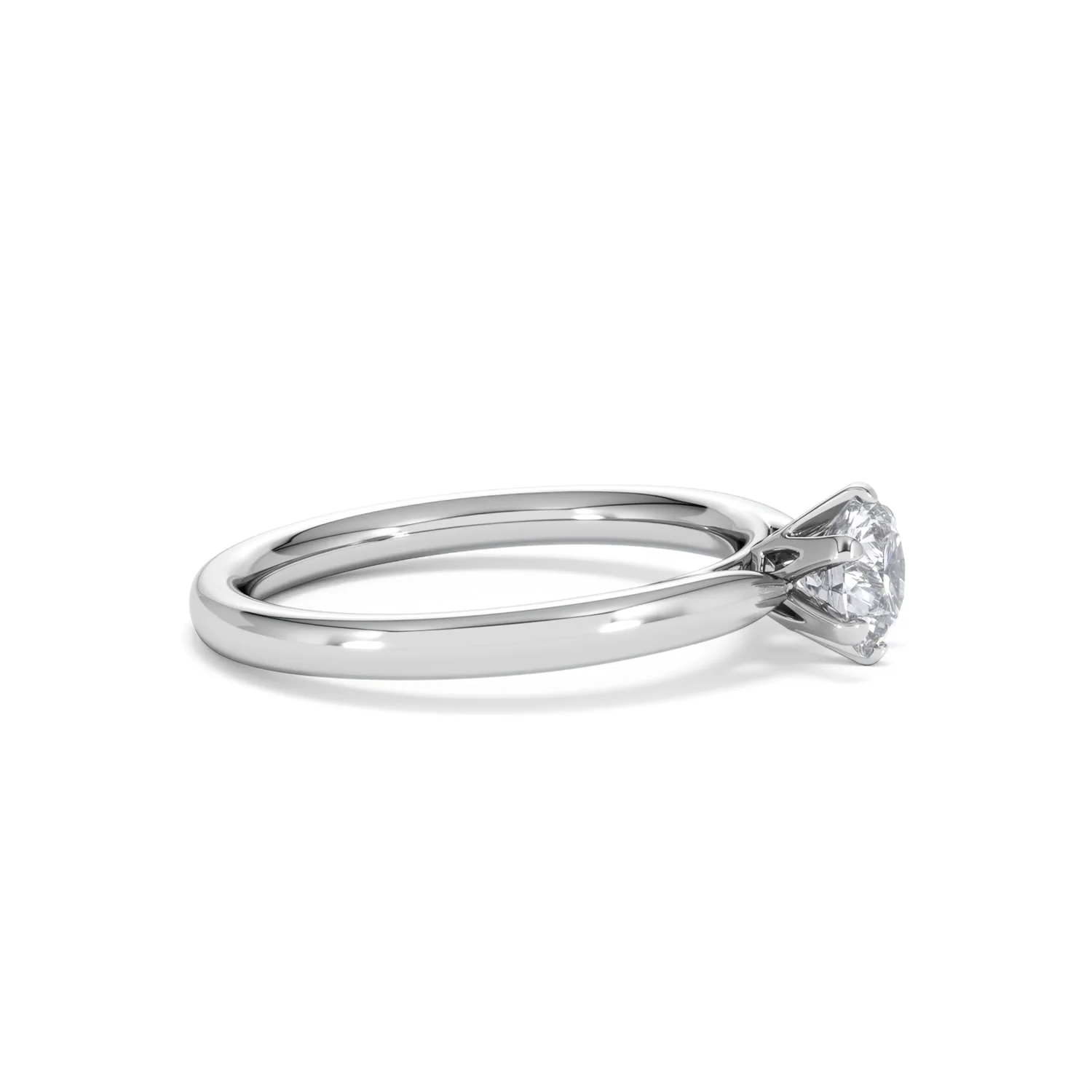 Certified 0.70CT Chloe Low Platinum Engagement Ring G/SI2 - Image 24