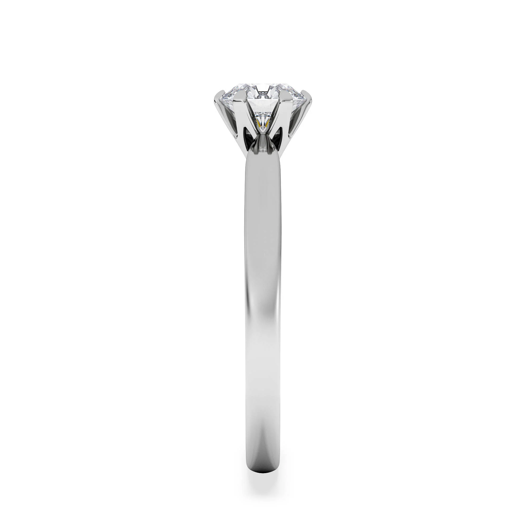 Certified 0.70CT Chloe Low Platinum Engagement Ring G/SI2 - Image 5