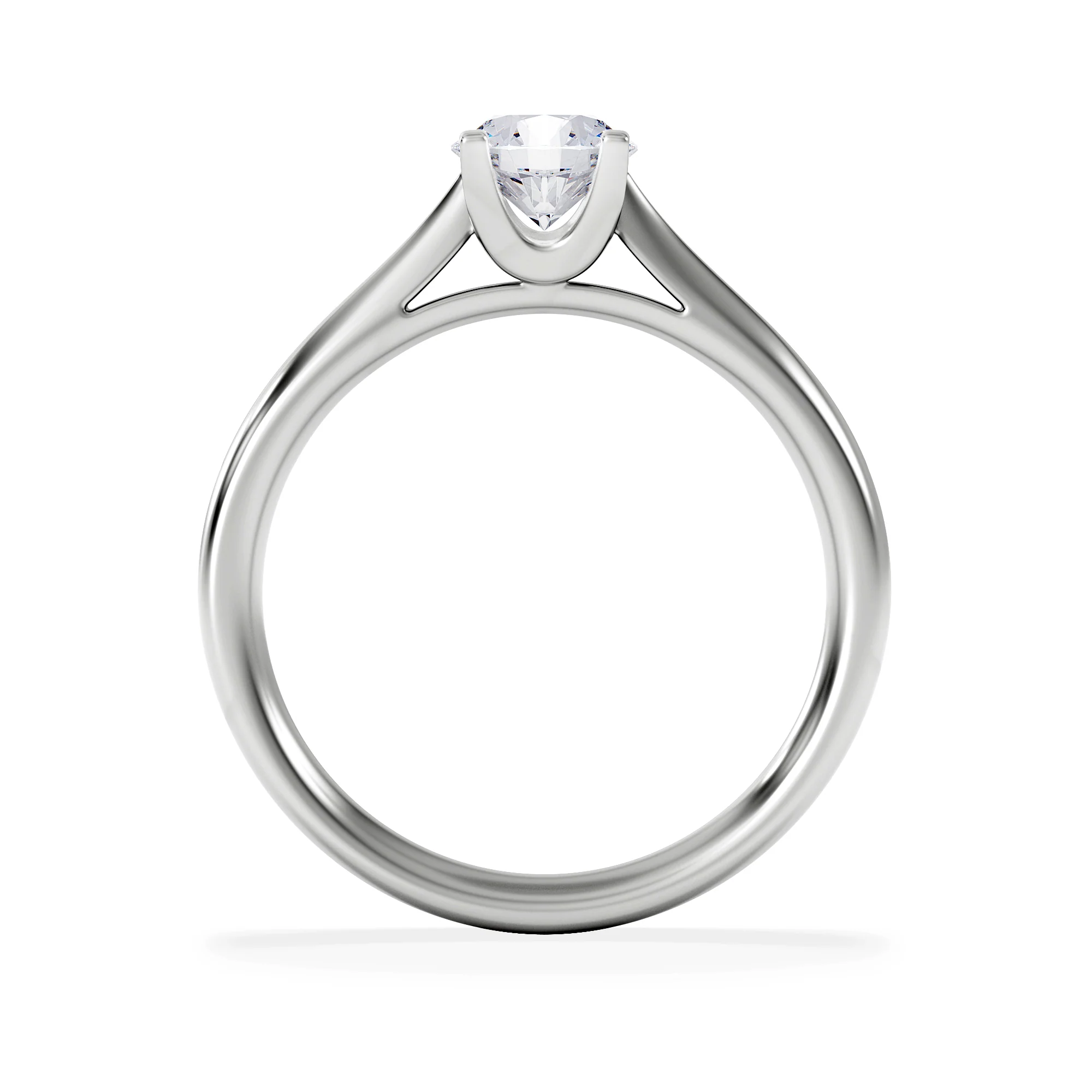 Certified 0.70CT Grace Platinum Engagement Ring G/VS - Image 3