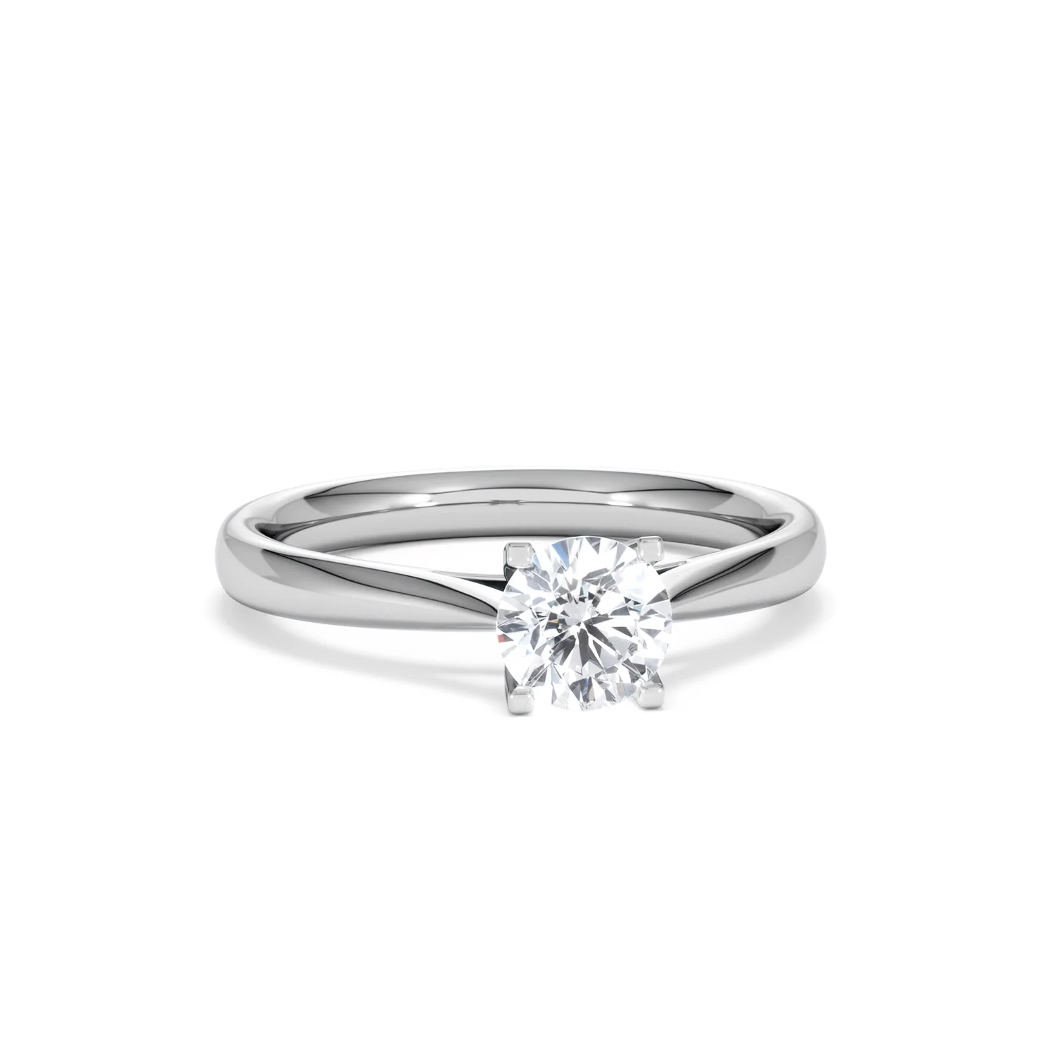 Certified 0.70CT Grace Platinum Engagement Ring G/VS - Image 10
