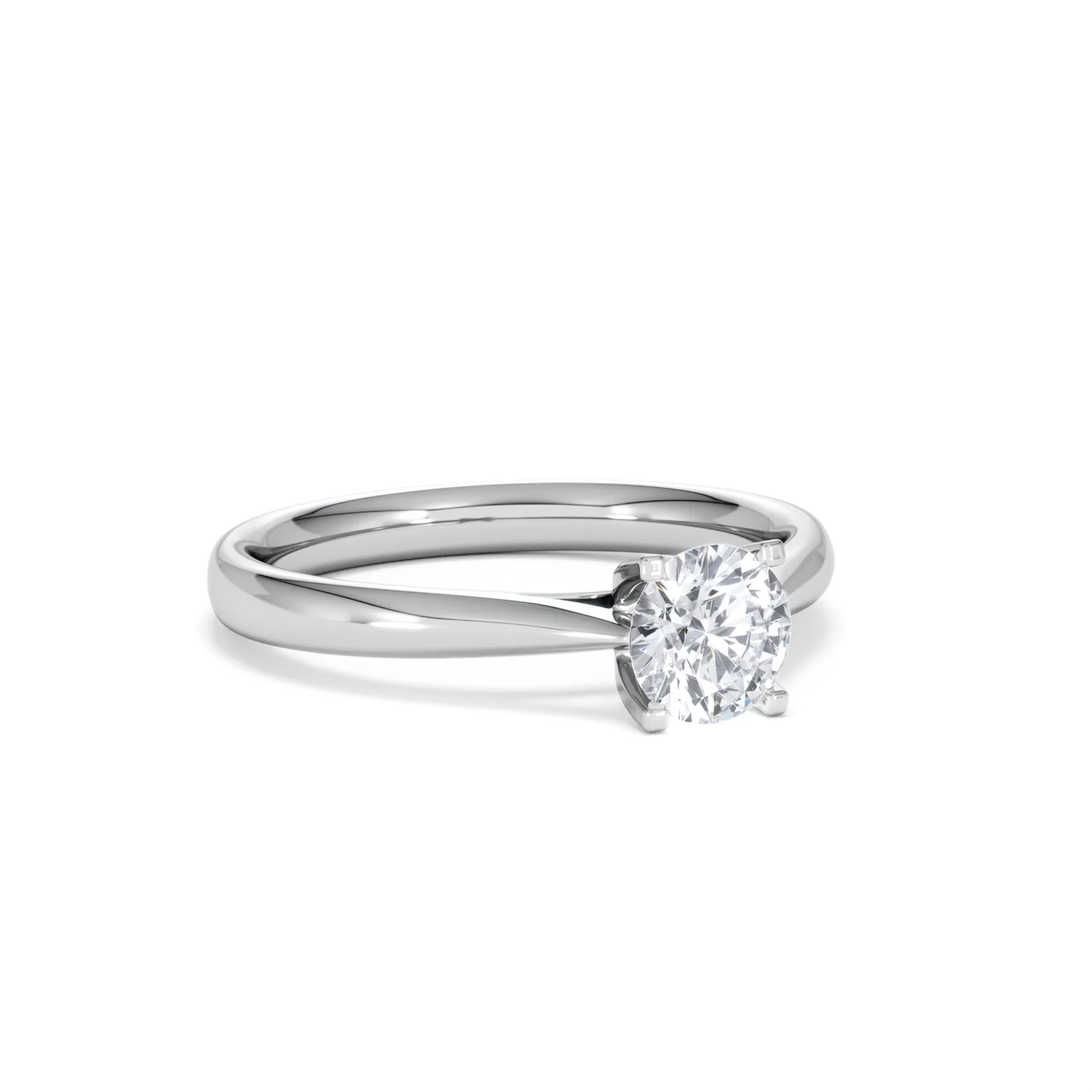 Certified 0.70CT Grace Platinum Engagement Ring G/VS - Image 14