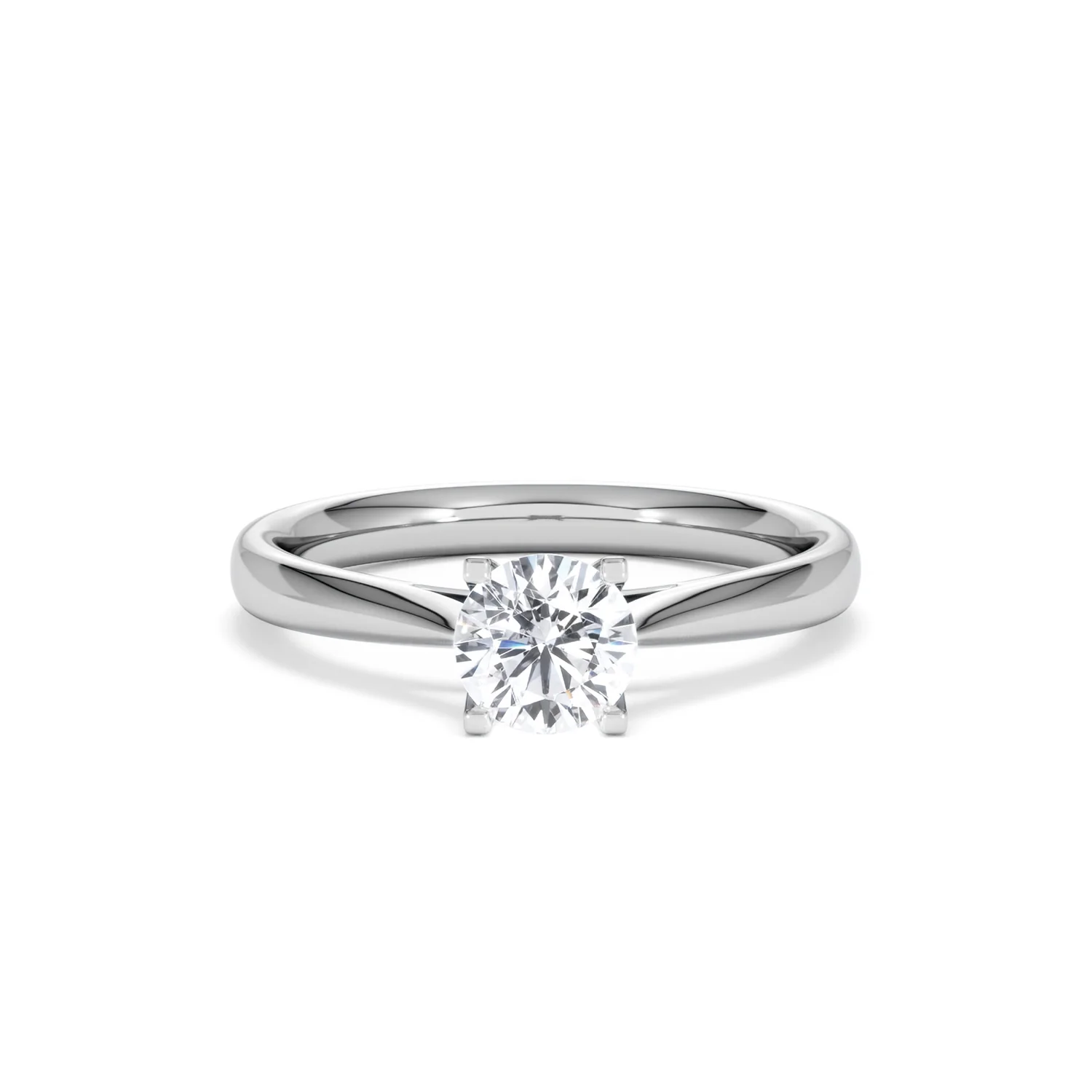 Certified 0.70CT Grace Platinum Engagement Ring G/VS - Image 8