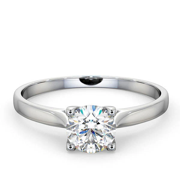 Certified 0.70CT Grace Platinum Engagement Ring G/SI1 - Image 3