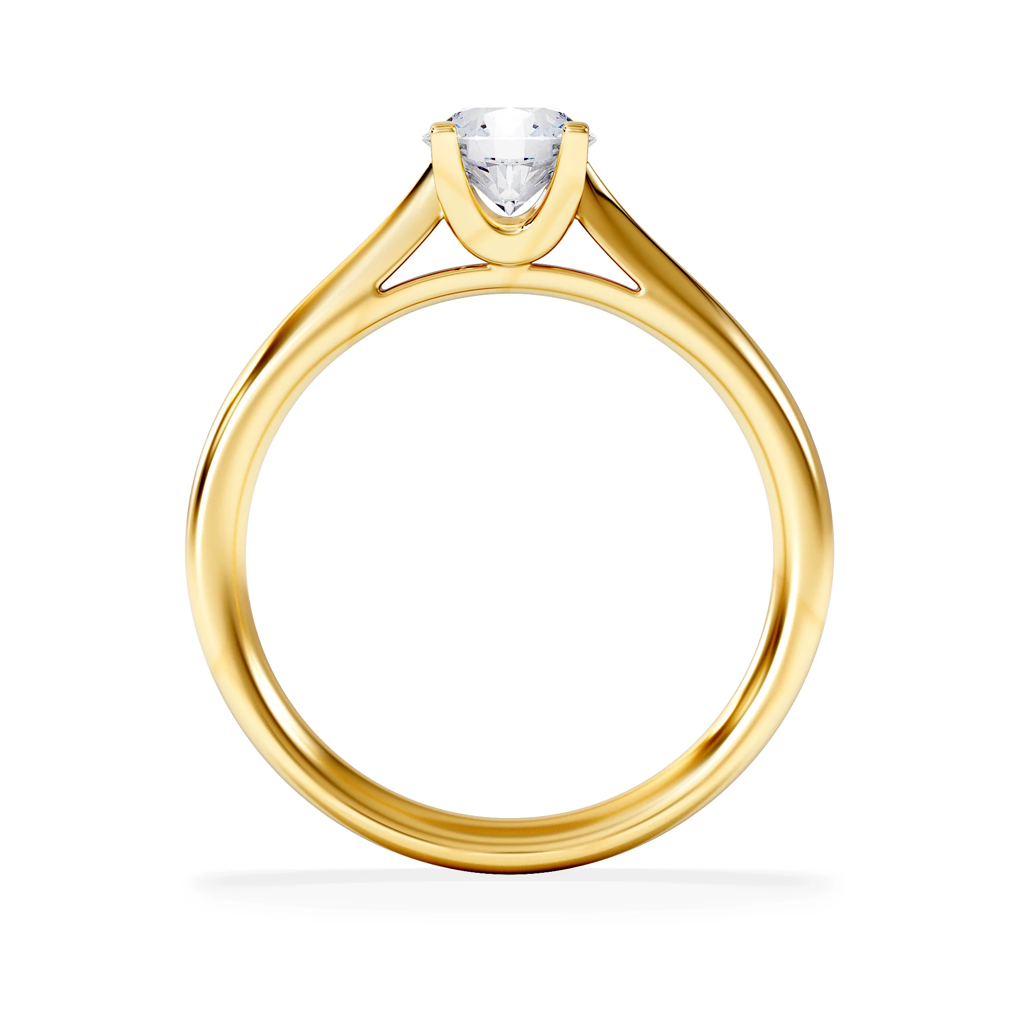 Certified 0.70CT Grace Platinum Engagement Ring G/SI2 - Image 3