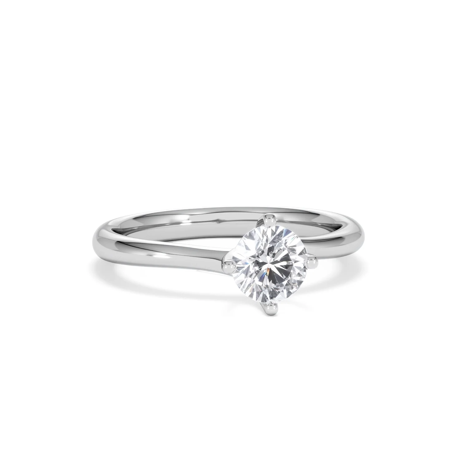 Certified 0.70CT Lily Platinum Engagement Ring G/VS - Image 11