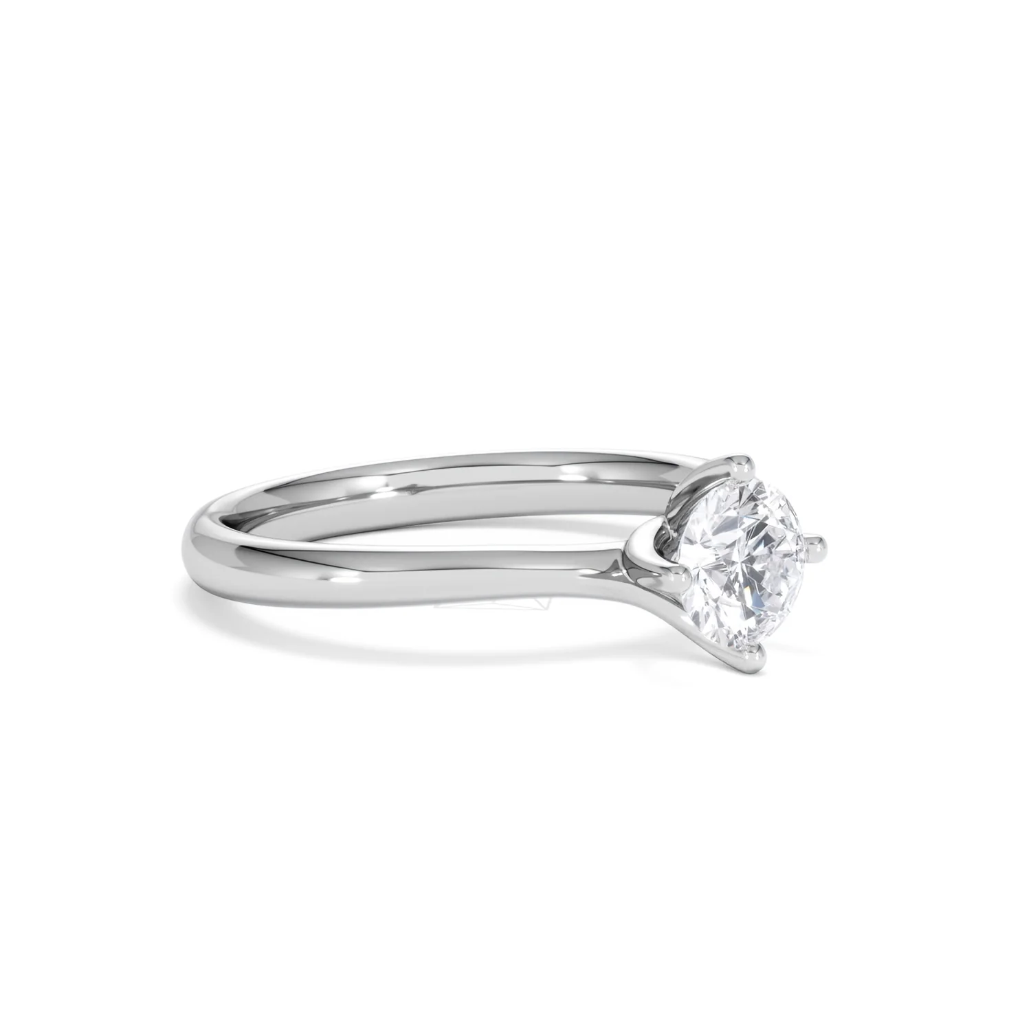 Certified 0.70CT Lily Platinum Engagement Ring G/VS - Image 17