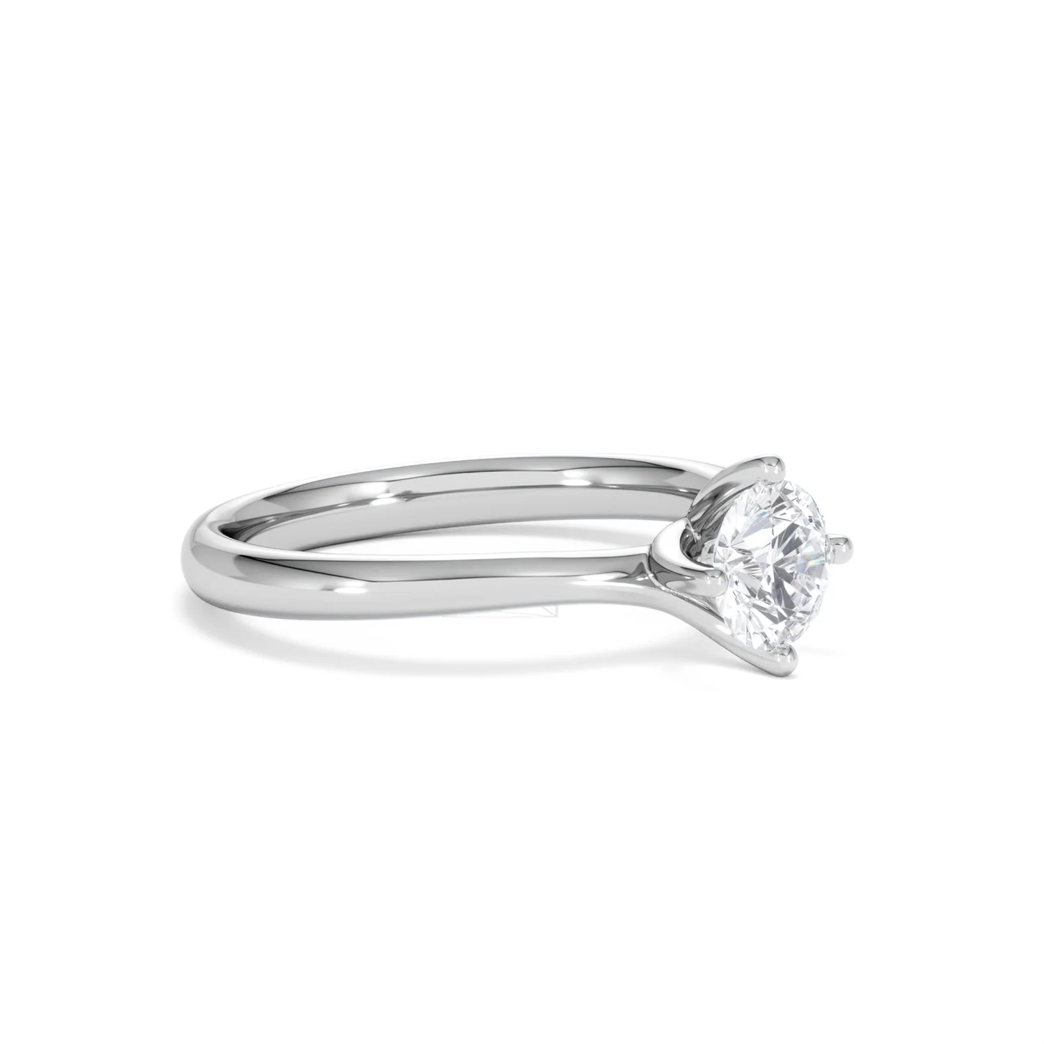 Certified 0.70CT Lily Platinum Engagement Ring G/VS - Image 18