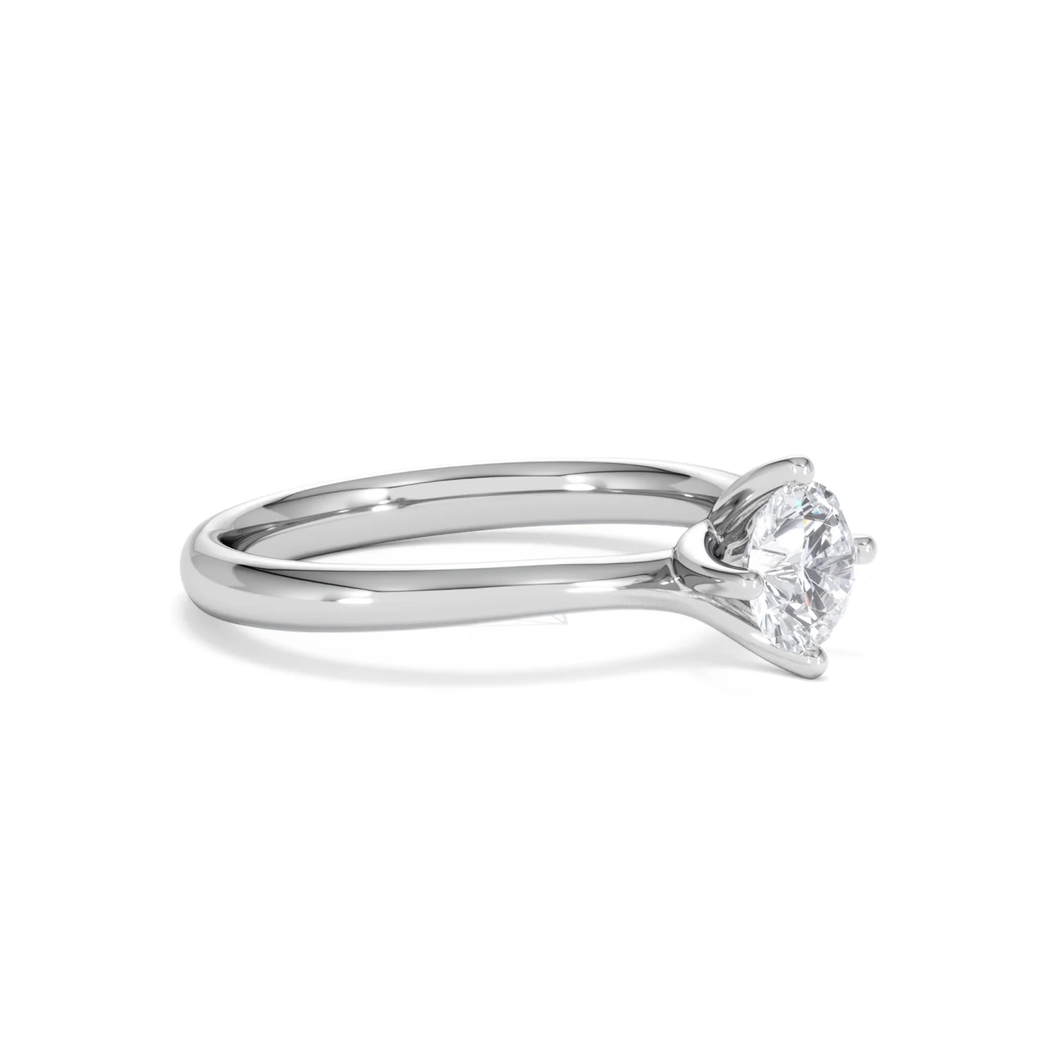 Certified 0.70CT Lily Platinum Engagement Ring G/VS - Image 19