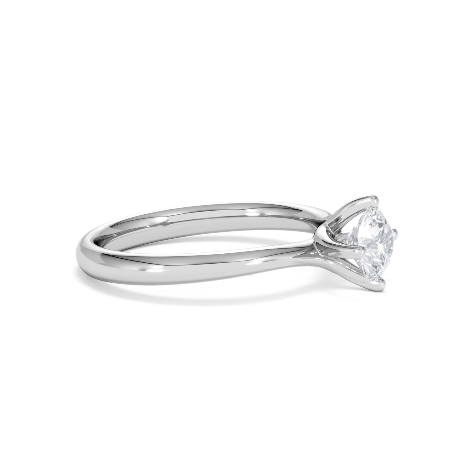 Certified 0.70CT Lily Platinum Engagement Ring G/VS - Image 22