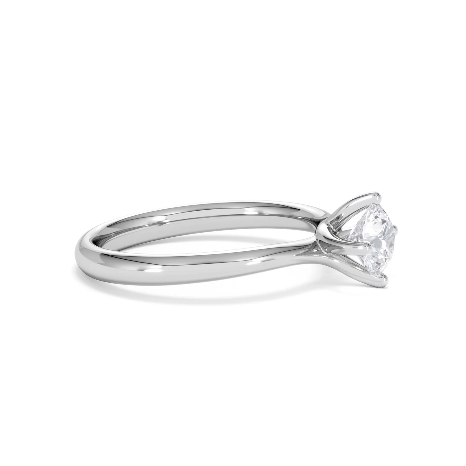 Certified 0.70CT Lily Platinum Engagement Ring G/VS - Image 23
